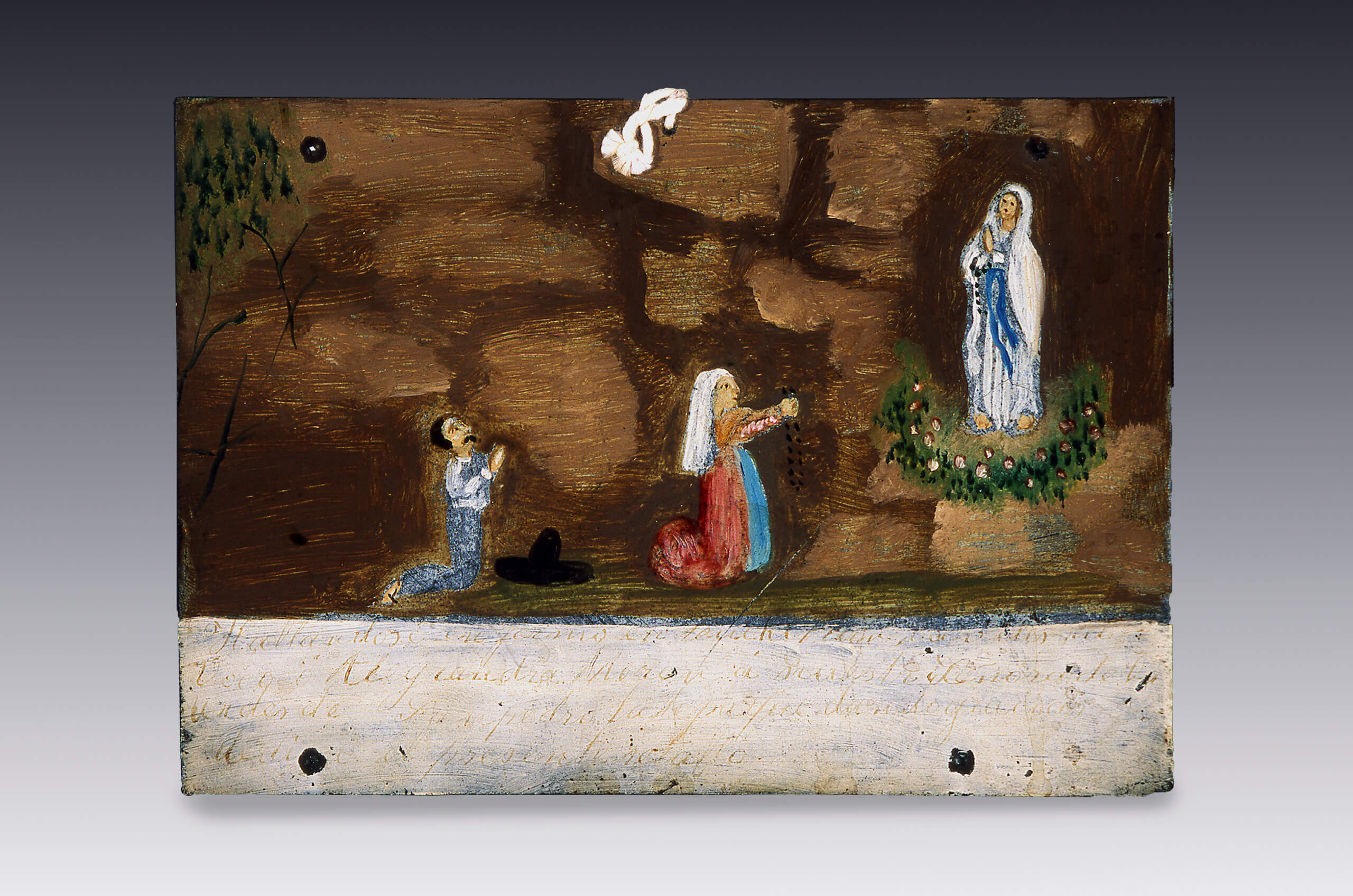 Retablo a Nuestra Señora de Lourdes | Salas de Arte Virreinal y Siglo XIX | Museo Amparo, Puebla