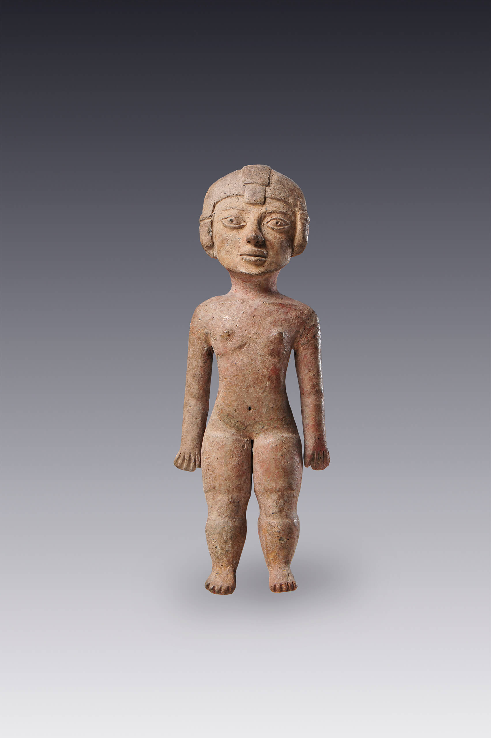 Figura femenina de pie | El México antiguo. Salas de Arte Prehispánico | Museo Amparo, Puebla