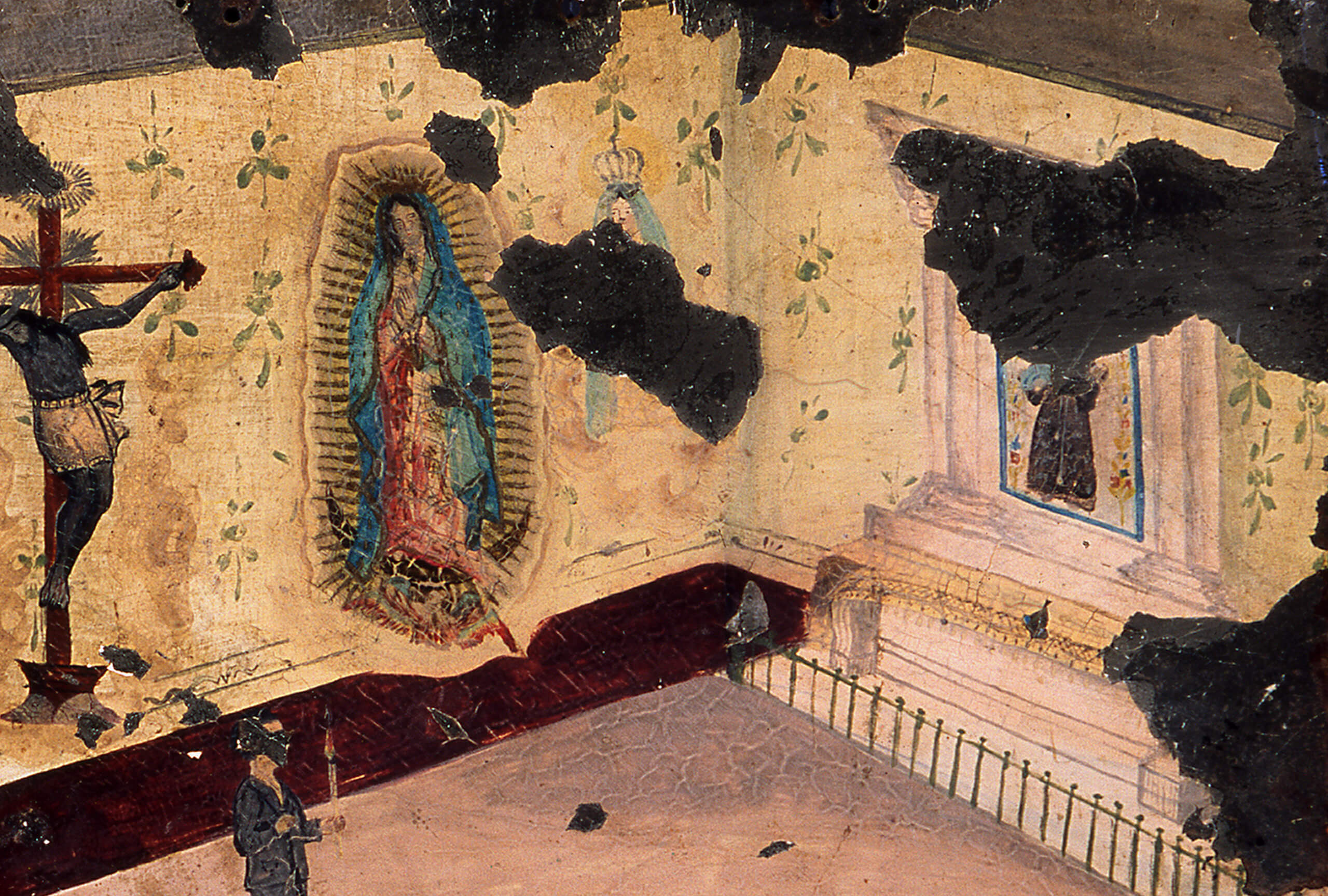 Retablo al Señor del Hospital, Virgen de Guadalupe | Salas de Arte Virreinal y Siglo XIX | Museo Amparo, Puebla