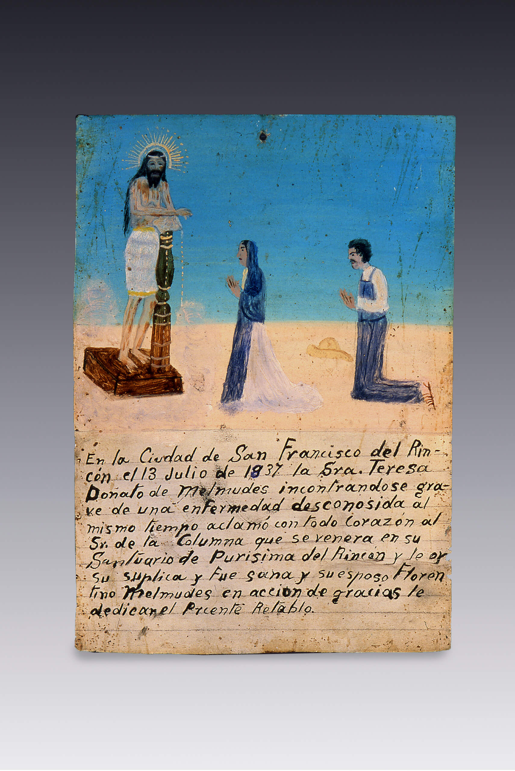 Retablo al Señor de la Columna | Salas de Arte Virreinal y Siglo XIX | Museo Amparo, Puebla