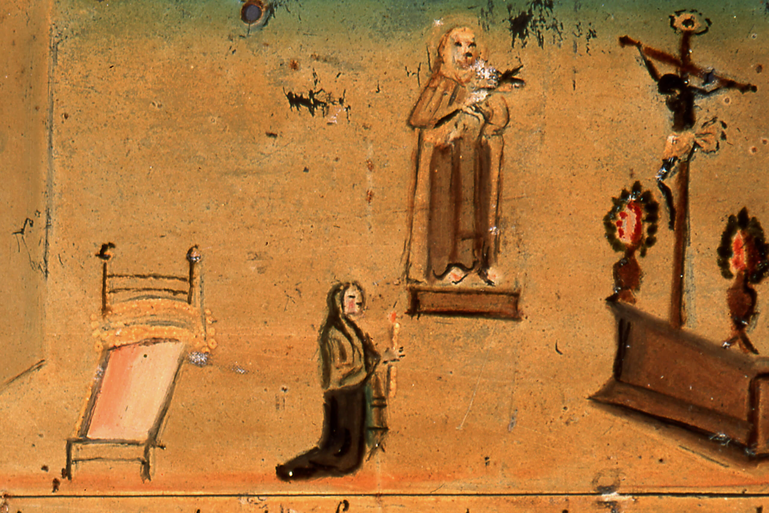 Retablo al Señor del Hospital, Santa Teresita del Niño Jesús | Salas de Arte Virreinal y Siglo XIX | Museo Amparo, Puebla