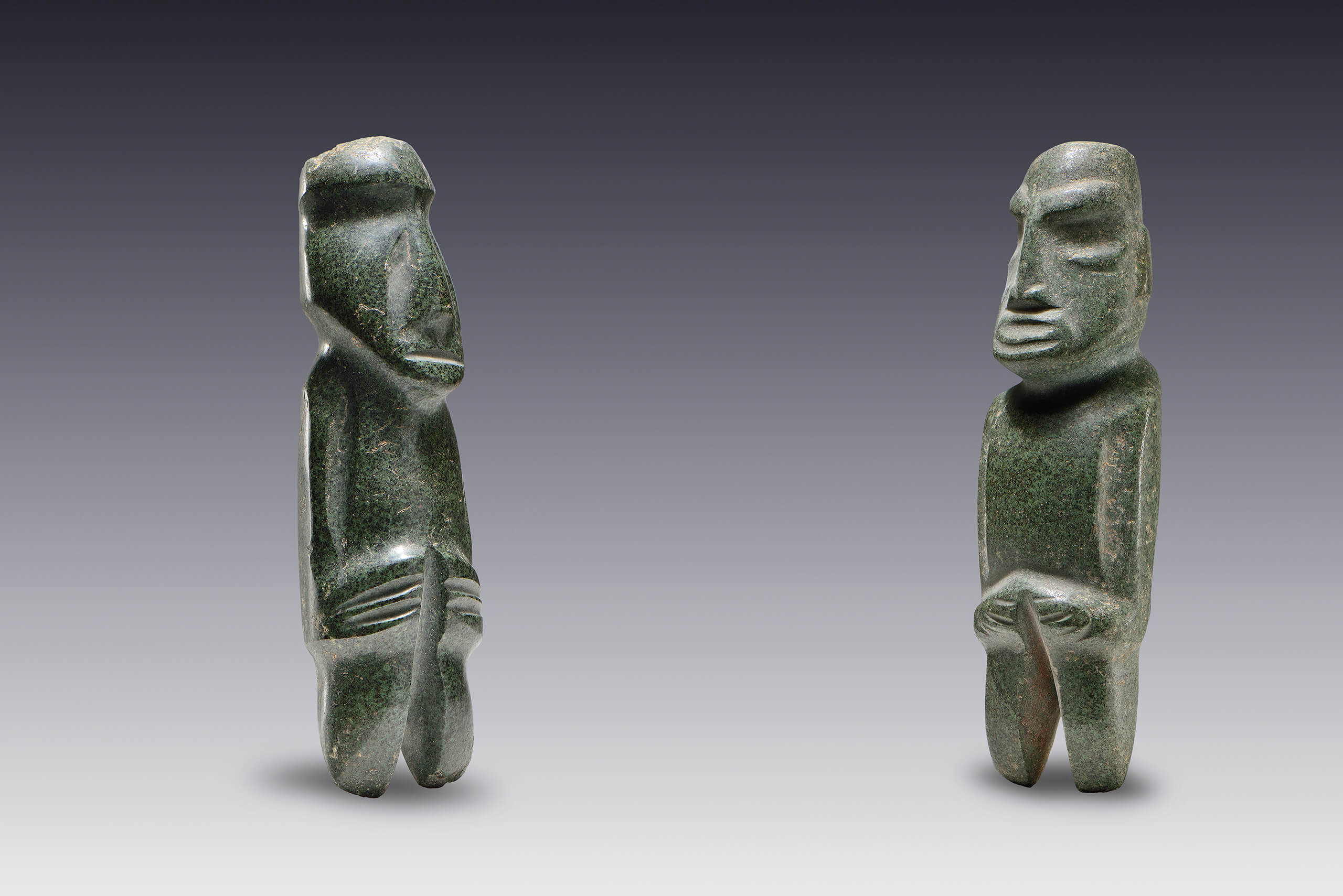 Hombres de pie | El México antiguo. Salas de Arte Prehispánico | Museo Amparo, Puebla