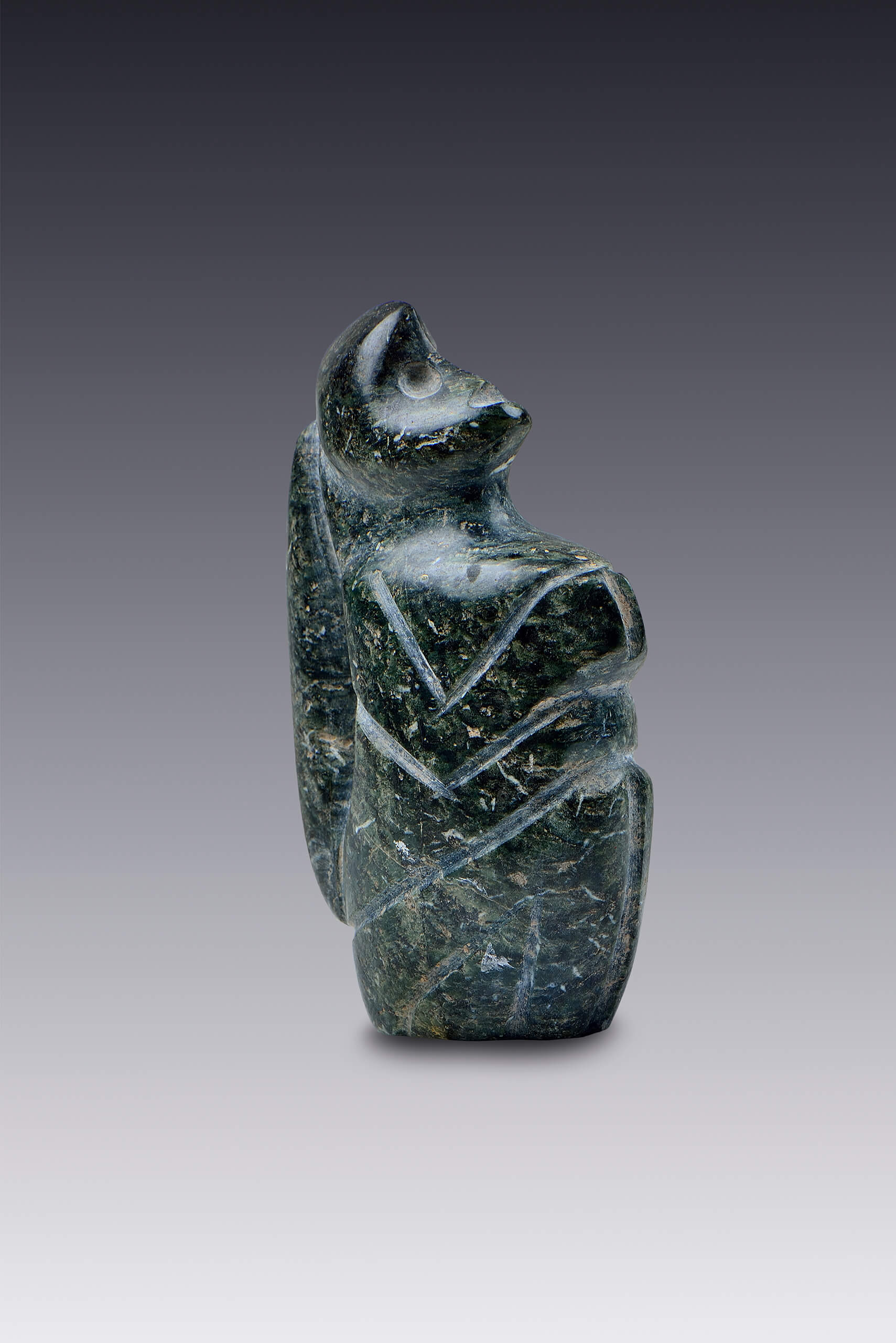 Figura de mono sentado | El México antiguo. Salas de Arte Prehispánico | Museo Amparo, Puebla