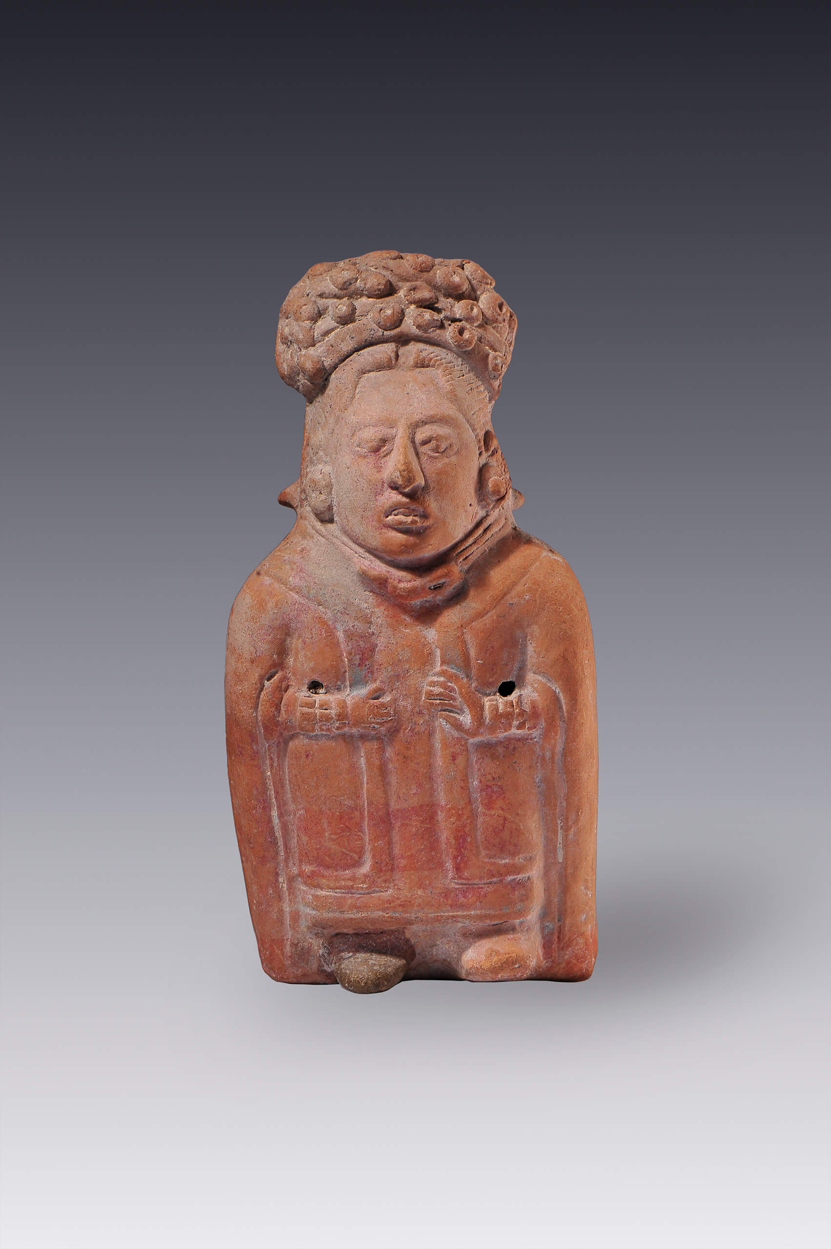 Mujer noble con tocado de cuentas | El México antiguo. Salas de Arte Prehispánico | Museo Amparo, Puebla