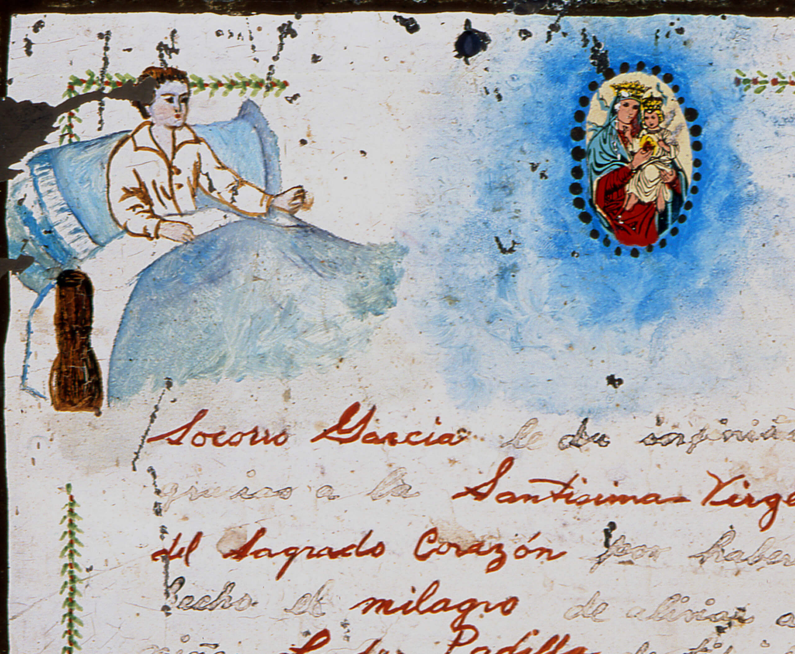 Retablo a la  Virgen del Sagrado Corazón | Salas de Arte Virreinal y Siglo XIX | Museo Amparo, Puebla