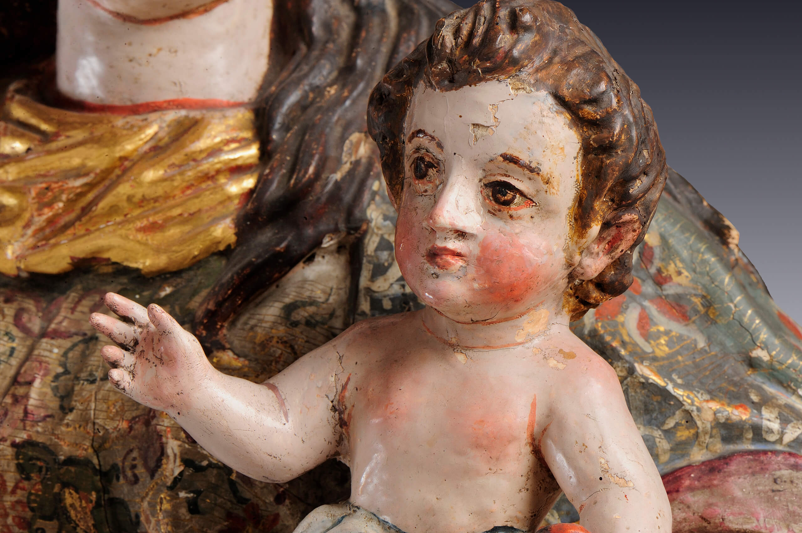 Virgen María con el Niño | Salas de Arte Virreinal y Siglo XIX | Museo Amparo, Puebla