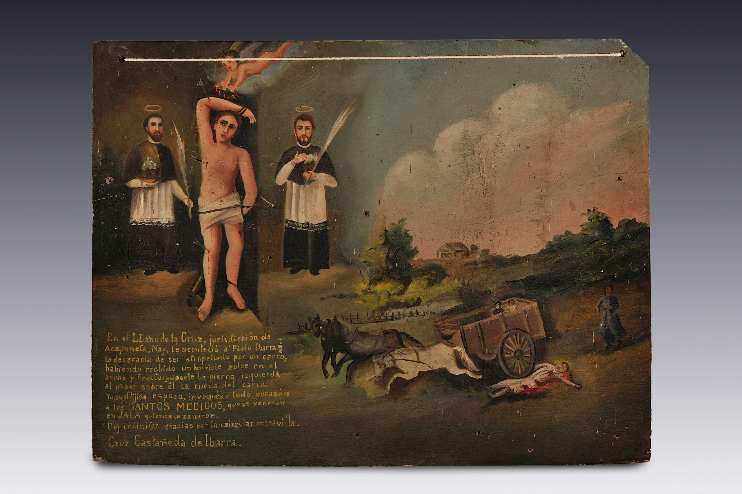 Retablo a los Santos Médicos | Testimonios de fe: Colección de Exvotos del Museo Amparo | Museo Amparo, Puebla