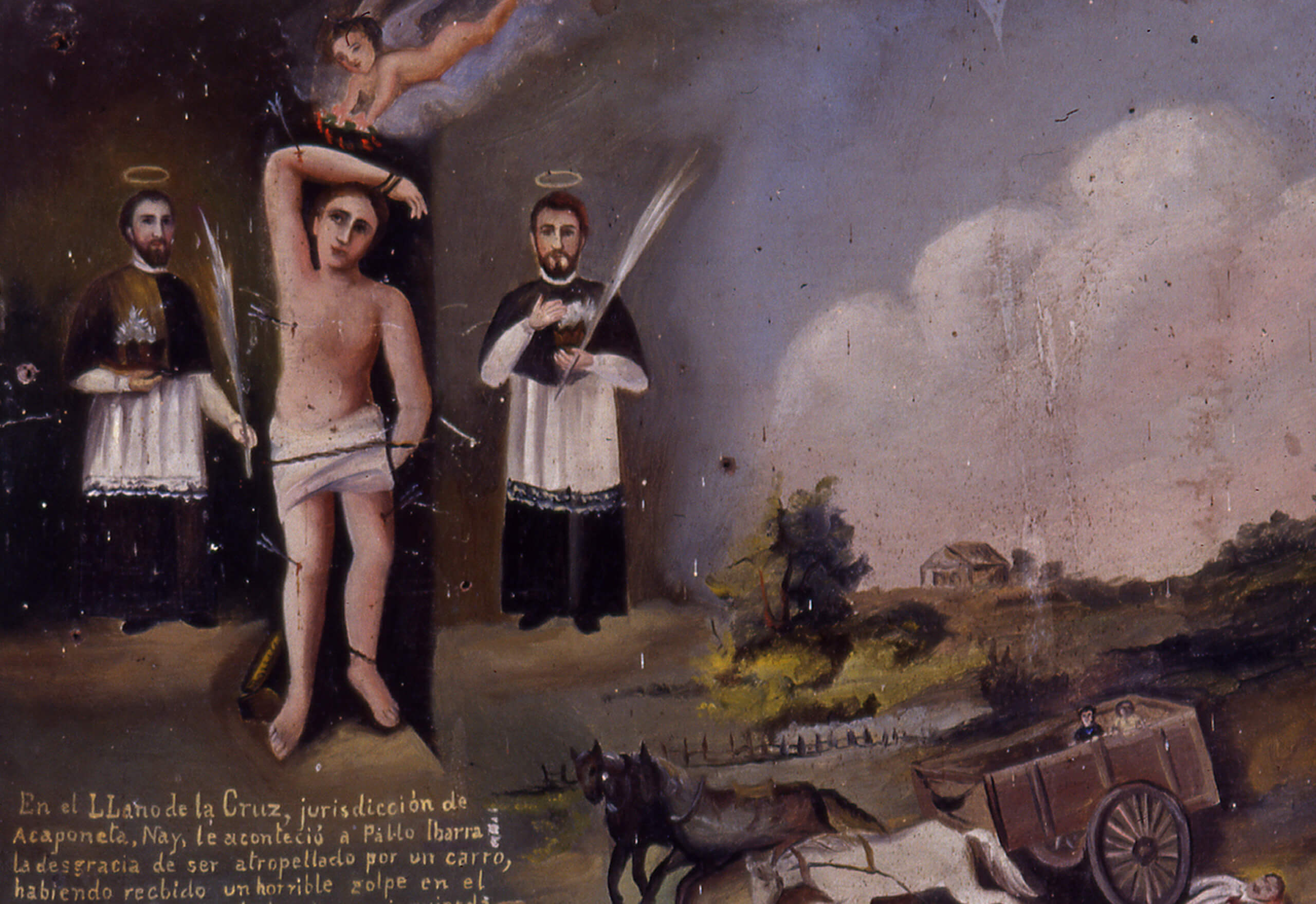 Retablo a los Santos Médicos | Testimonios de fe: Colección de Exvotos del Museo Amparo | Museo Amparo, Puebla