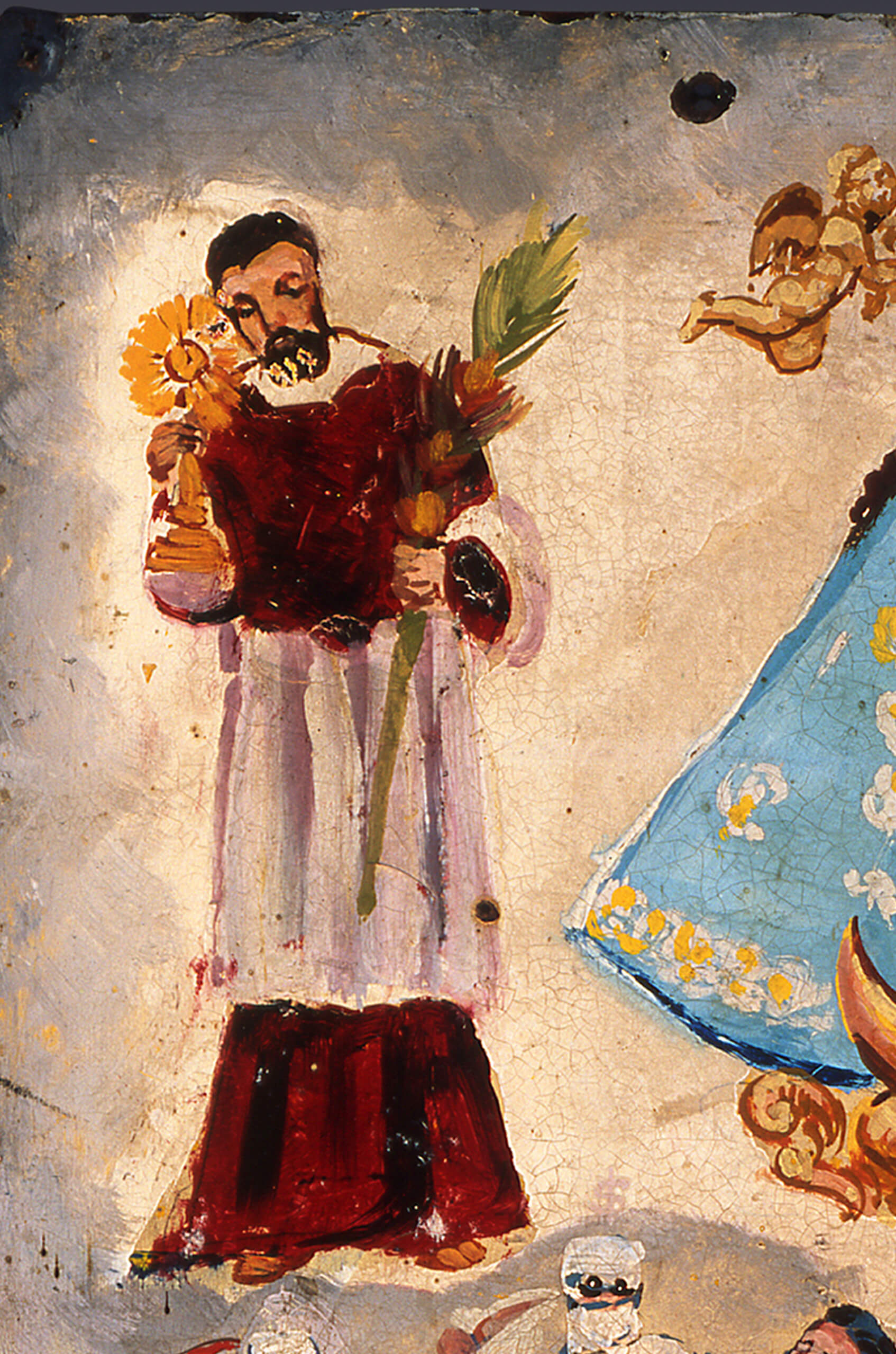 Retablo a San Ramón Nonato y Nuestra Señora de San Juan de los Lagos | Testimonios de fe: Colección de Exvotos del Museo Amparo | Museo Amparo, Puebla