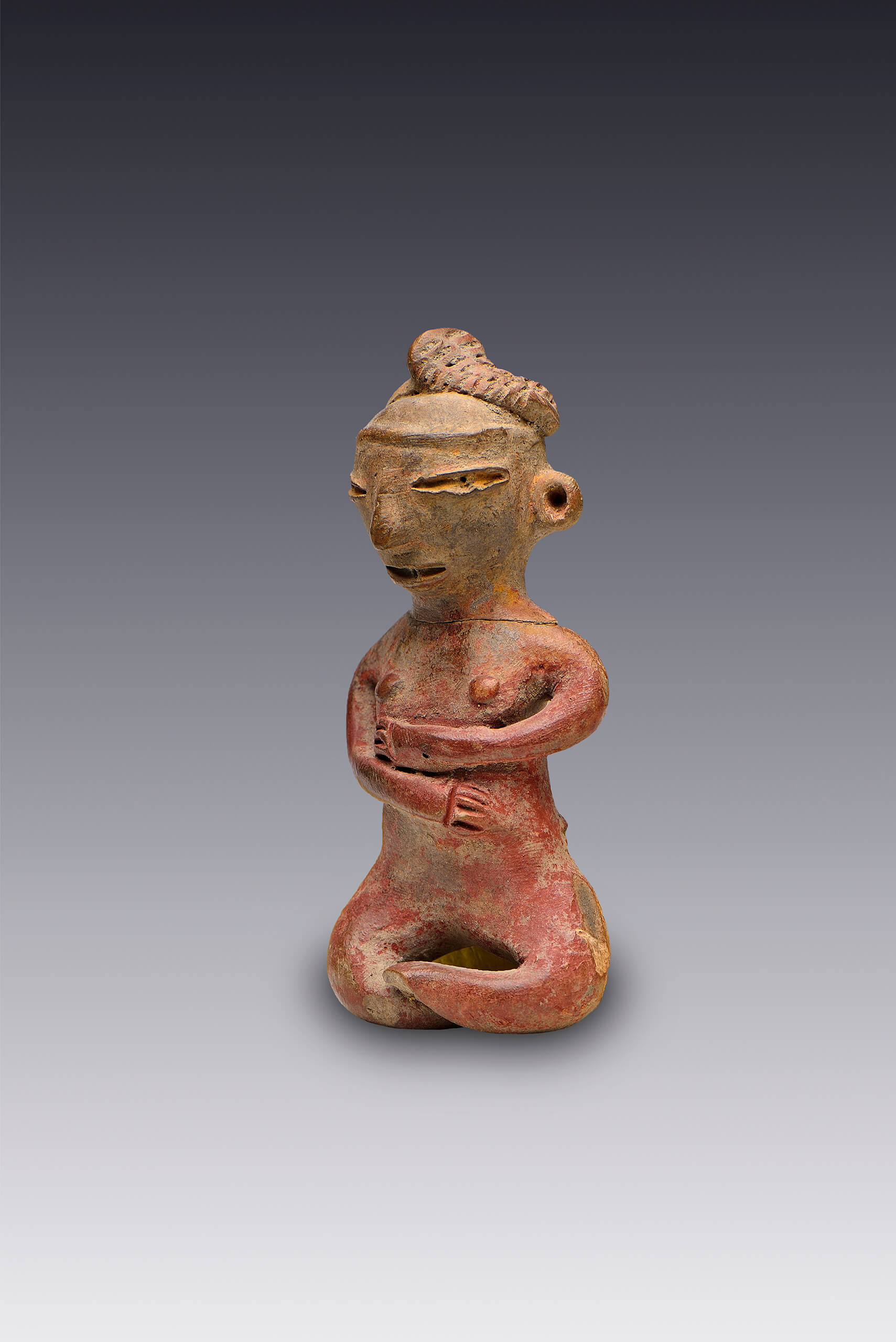 Mujer desnuda sentada | El México antiguo. Salas de Arte Prehispánico | Museo Amparo, Puebla