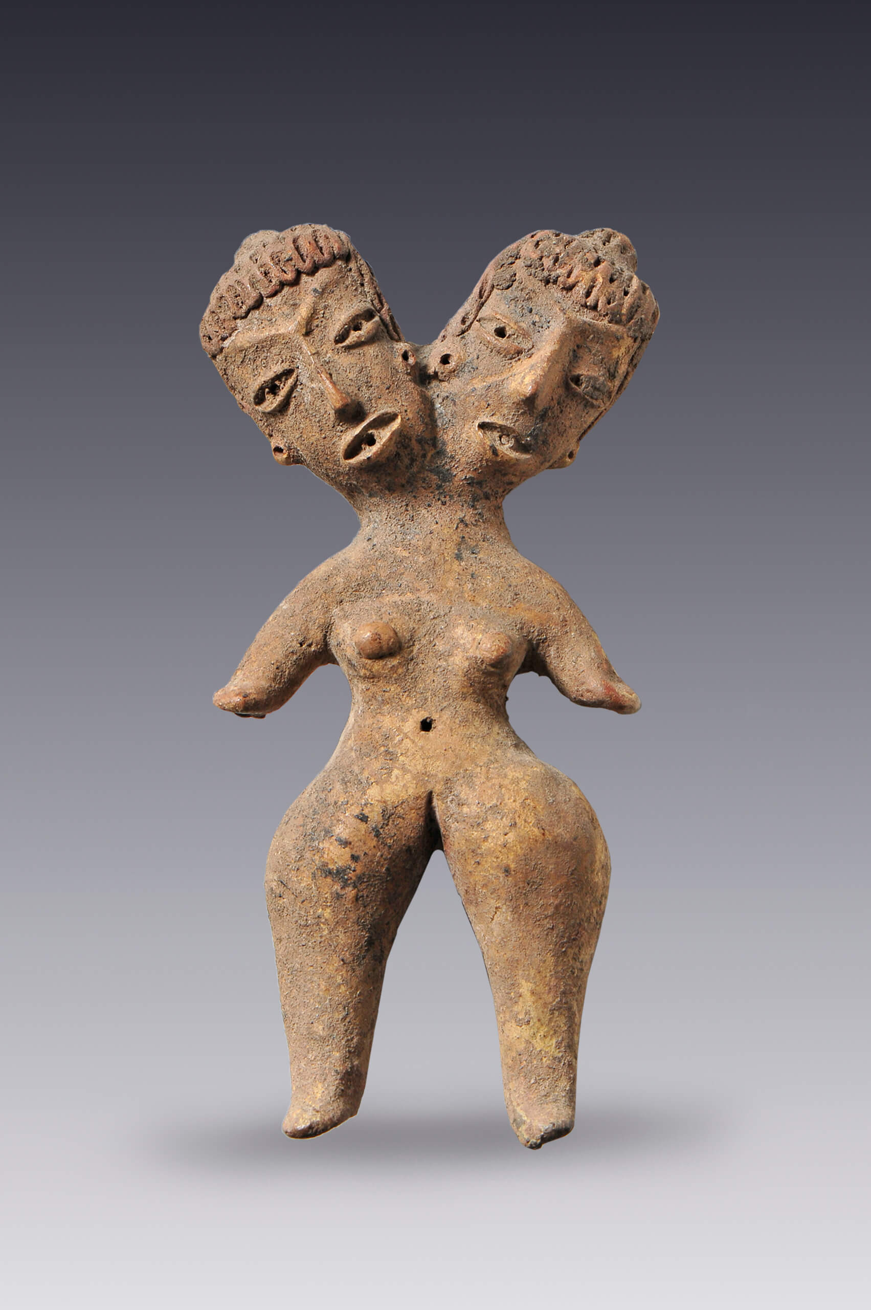 Mujer de dos cabezas | El México antiguo. Salas de Arte Prehispánico | Museo Amparo, Puebla
