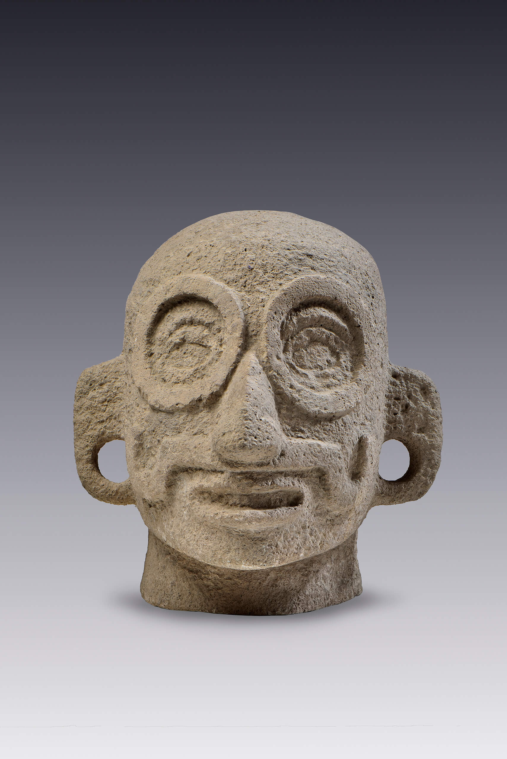 Cabeza con rostro de Tláloc | El tiempo en las cosas II. Salas de Arte Contemporáneo | Museo Amparo, Puebla