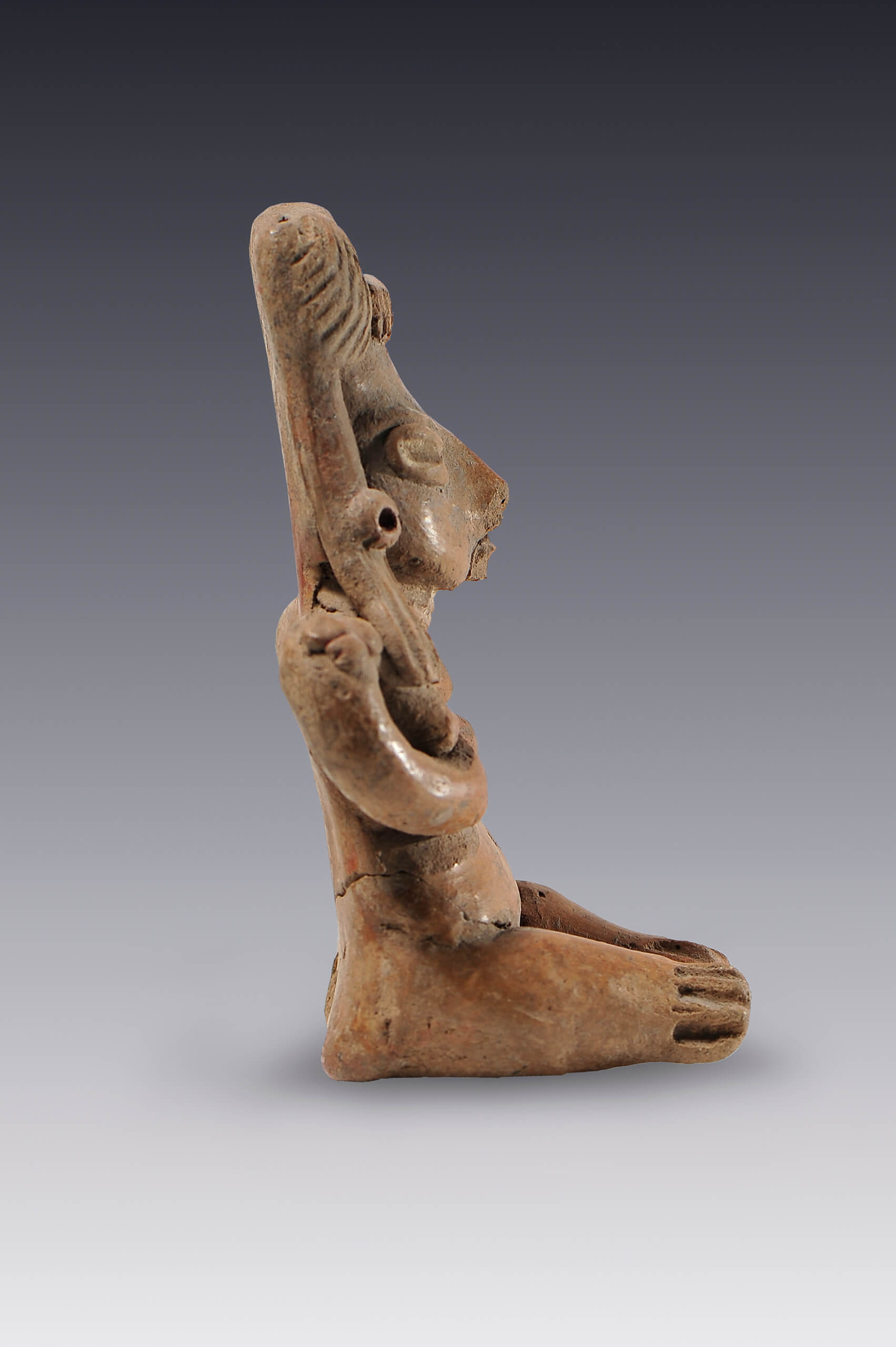 Desnudo femenino con ademán expresivo | El México antiguo. Salas de Arte Prehispánico | Museo Amparo, Puebla