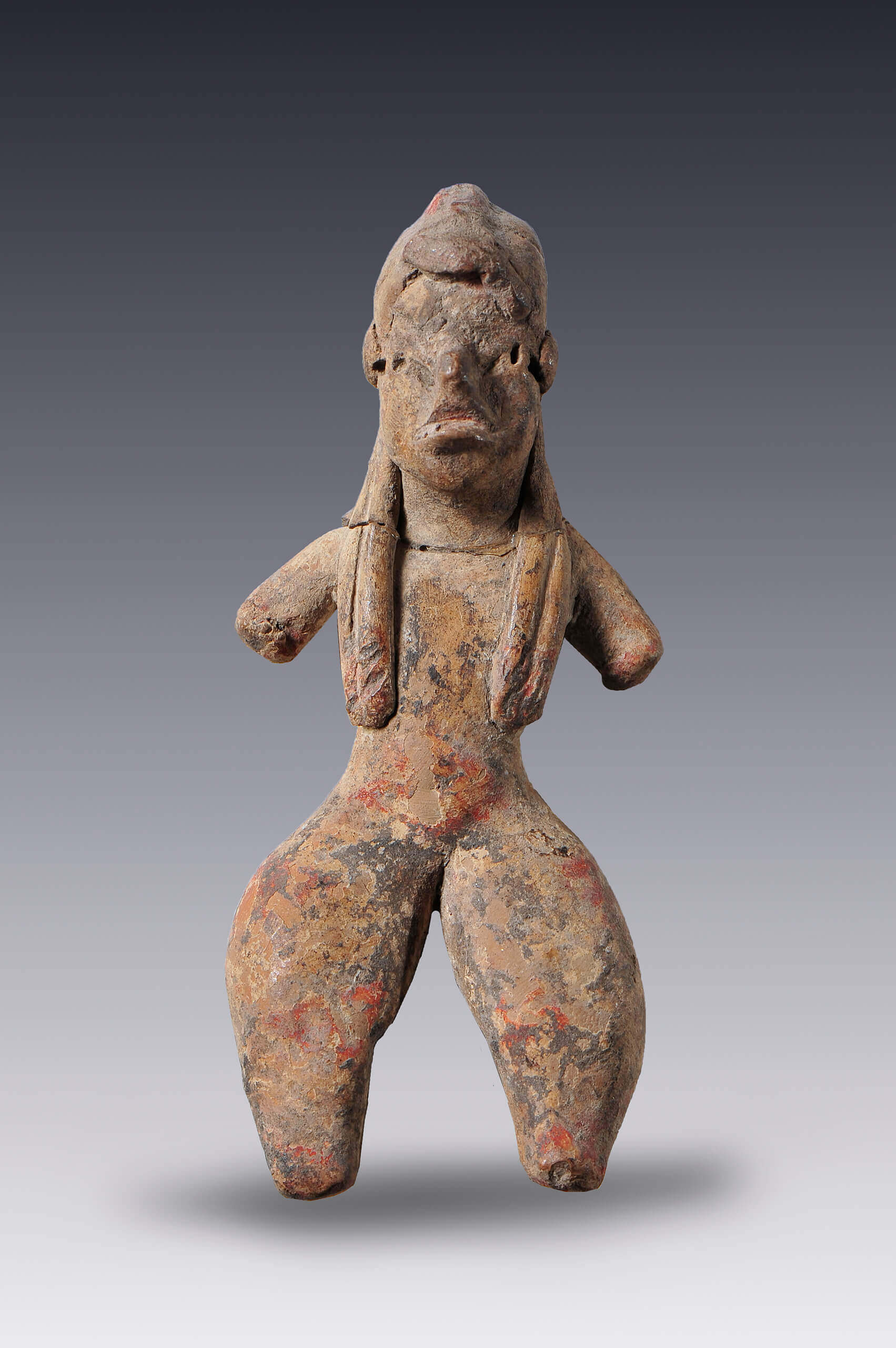 Personajes femeninos desnudos de pie (4) | El México antiguo. Salas de Arte Prehispánico | Museo Amparo, Puebla