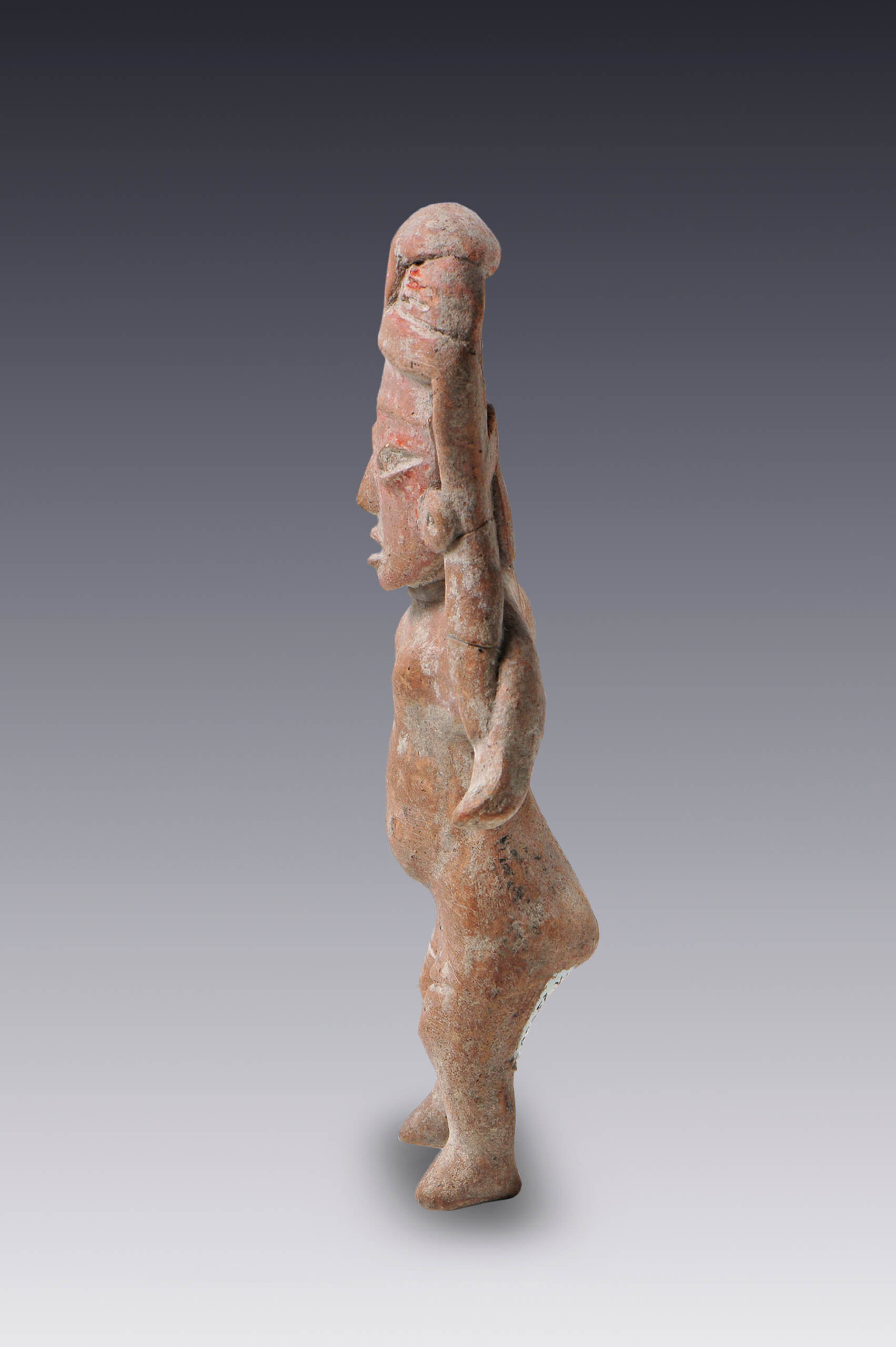 Figuras femeninas planas, de pie y con pintura corporal | El México antiguo. Salas de Arte Prehispánico | Museo Amparo, Puebla