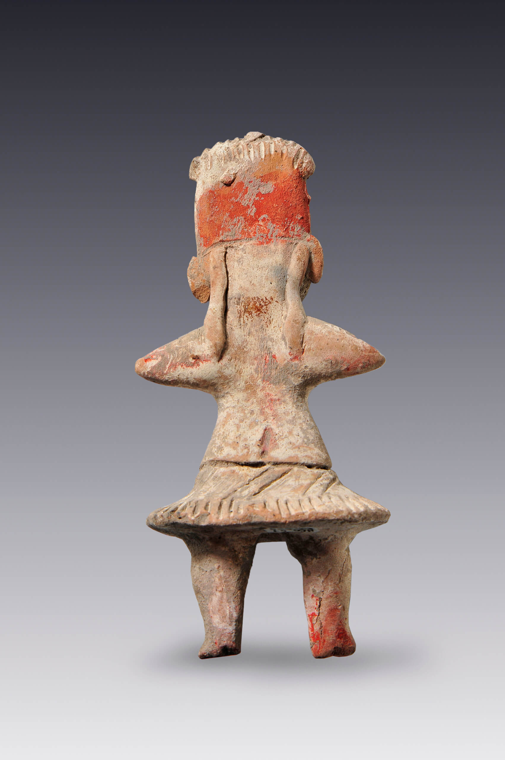 Bailarinas con falda y pintura facial y corporal | El México antiguo. Salas de Arte Prehispánico | Museo Amparo, Puebla