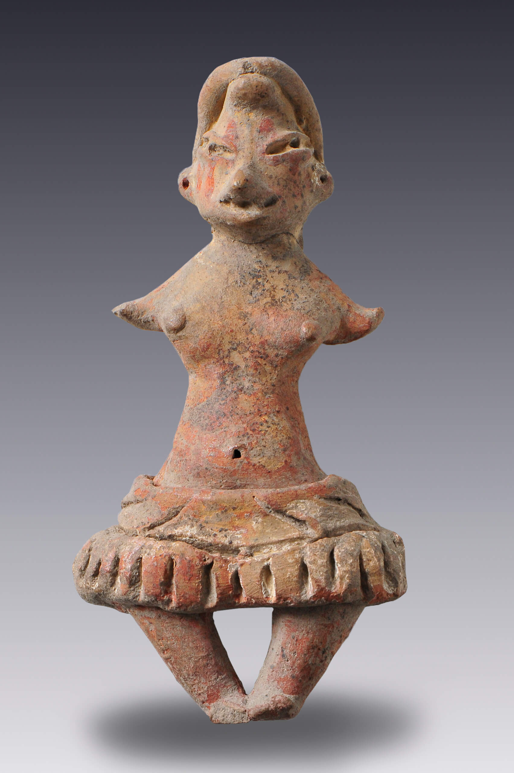 Bailarinas con falda y peinado alto | El México antiguo. Salas de Arte Prehispánico | Museo Amparo, Puebla