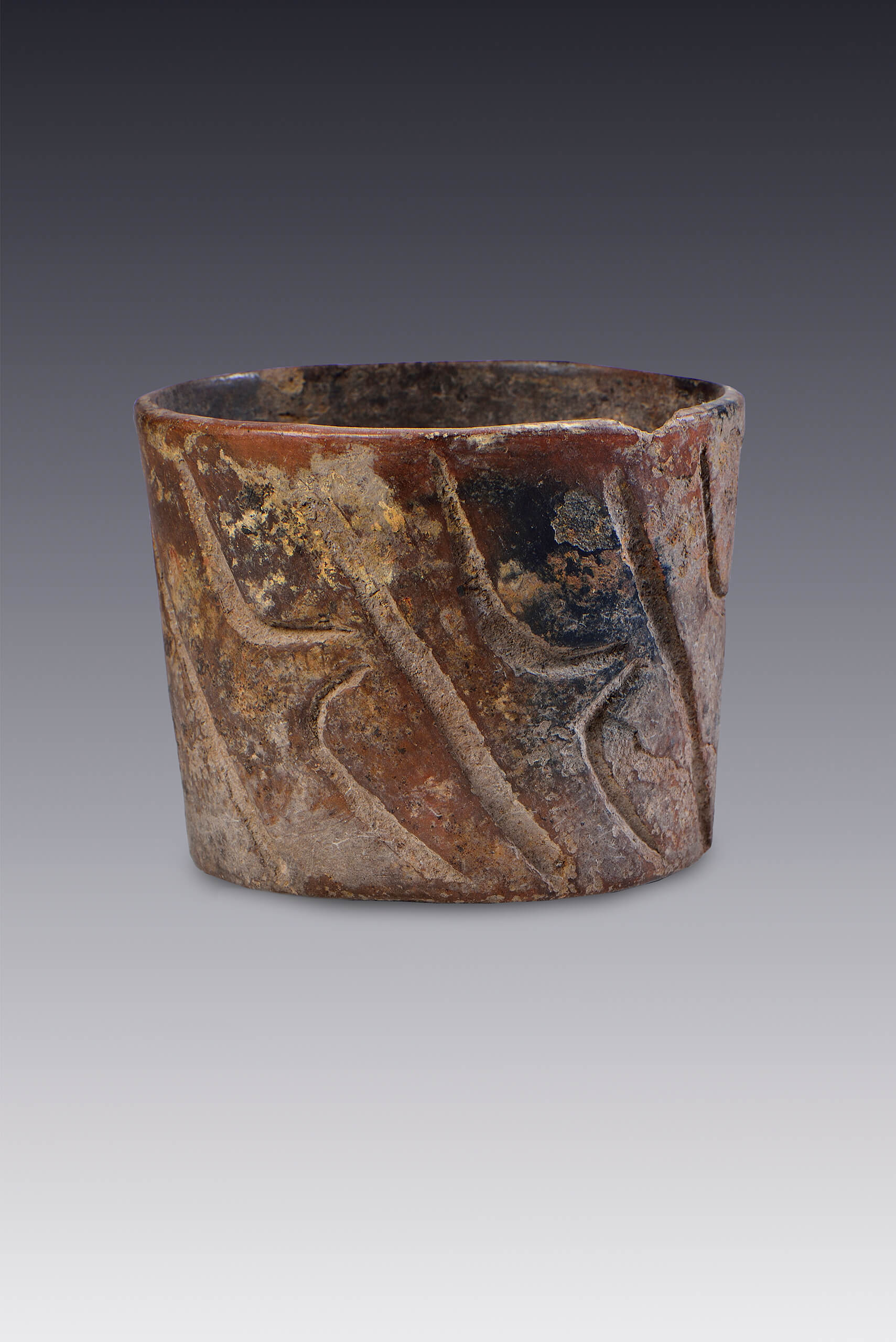 Vaso con motivos geométricos | El México antiguo. Salas de Arte Prehispánico | Museo Amparo, Puebla