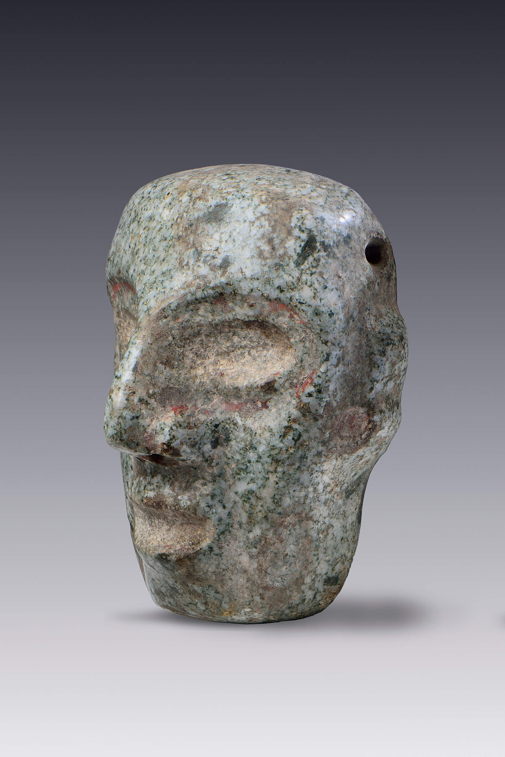 Máscara de rostro humano | El México antiguo. Salas de Arte Prehispánico | Museo Amparo, Puebla