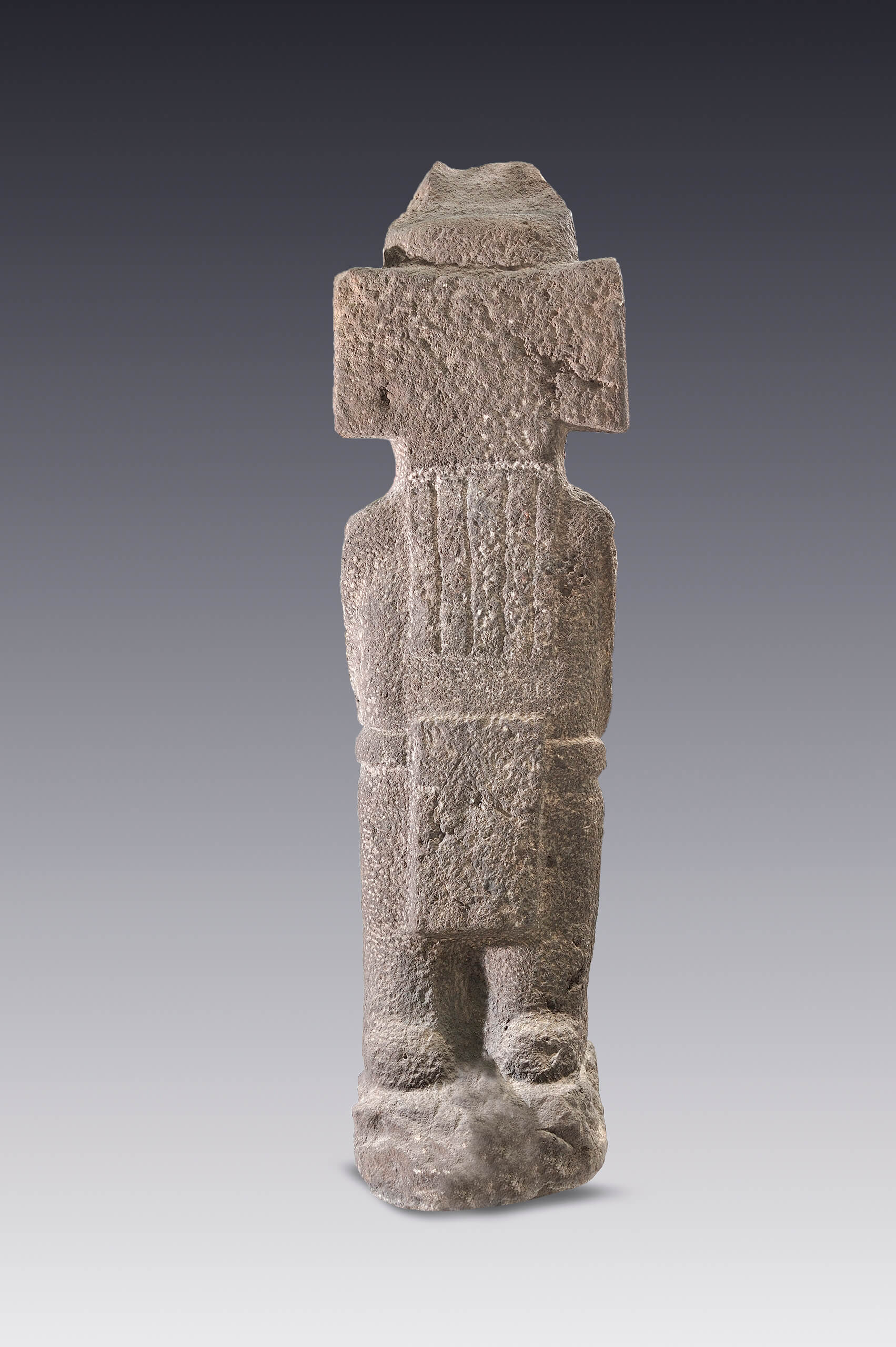 Señor con las manos en el pecho | El México antiguo. Salas de Arte Prehispánico | Museo Amparo, Puebla