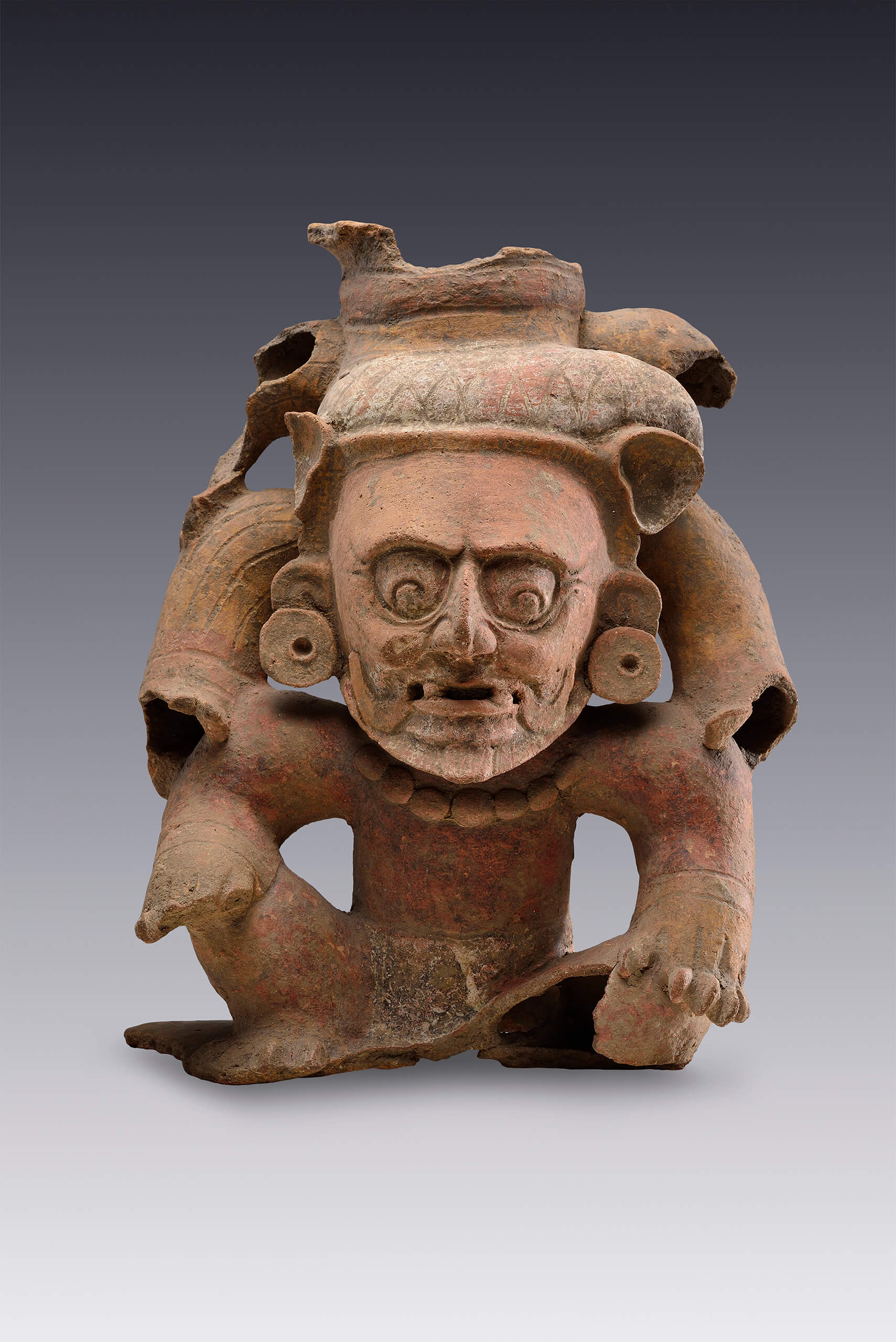 Incensario con efigie de una deidad | El tiempo en las cosas II. Salas de Arte Contemporáneo | Museo Amparo, Puebla