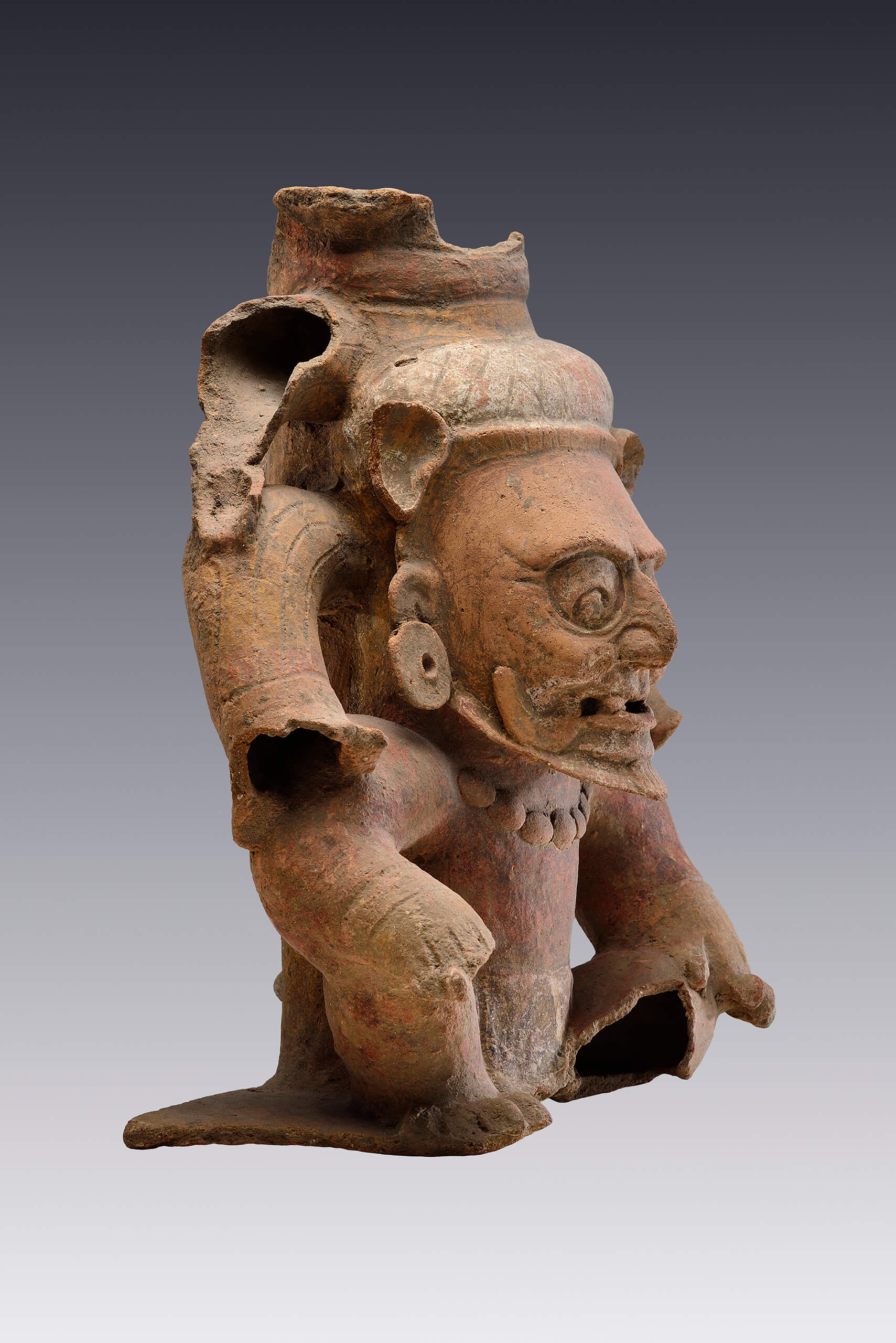 Incensario con efigie de una deidad | El tiempo en las cosas II. Salas de Arte Contemporáneo | Museo Amparo, Puebla
