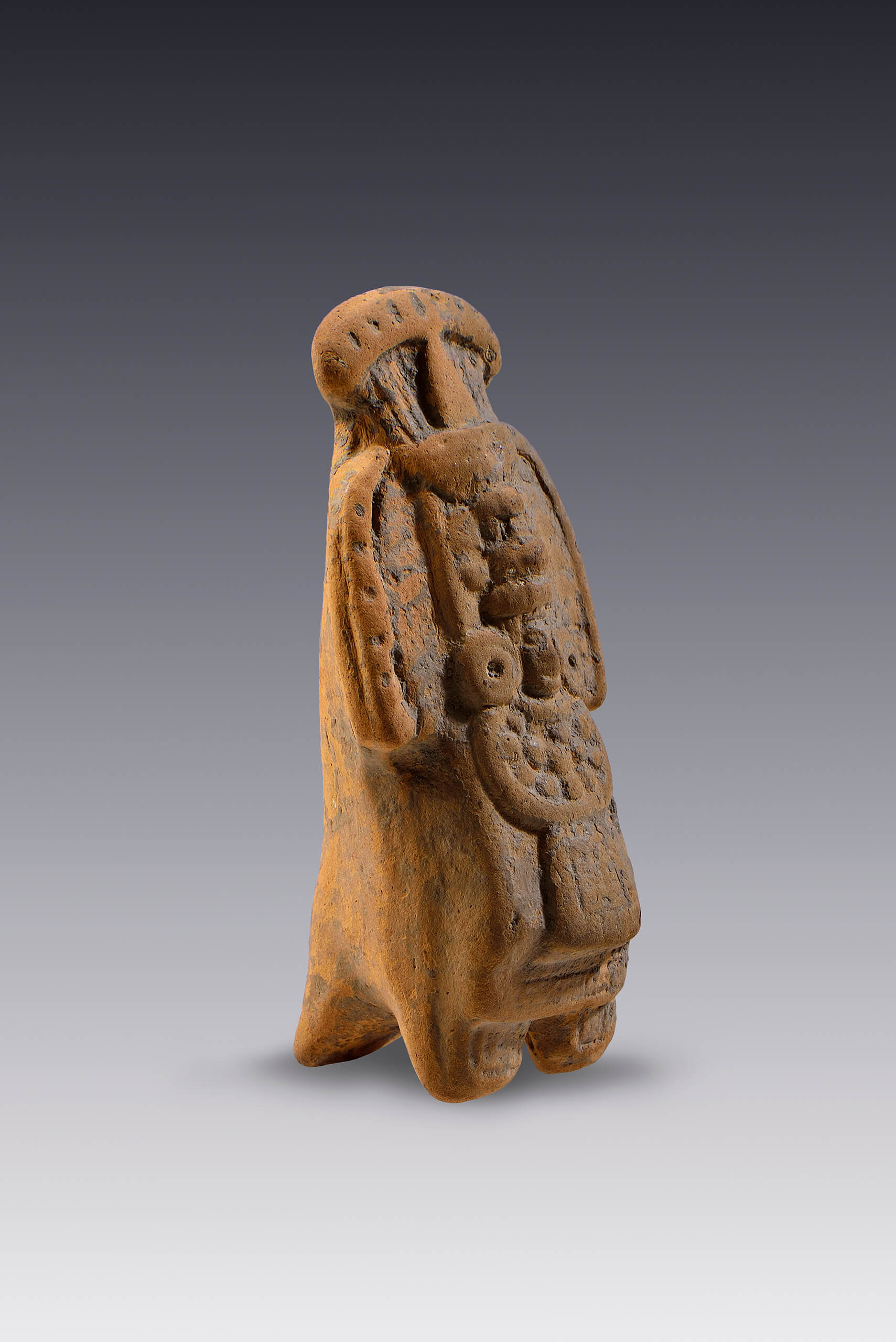 Silbato-efigie de un dignatario maya | El México antiguo. Salas de Arte Prehispánico | Museo Amparo, Puebla
