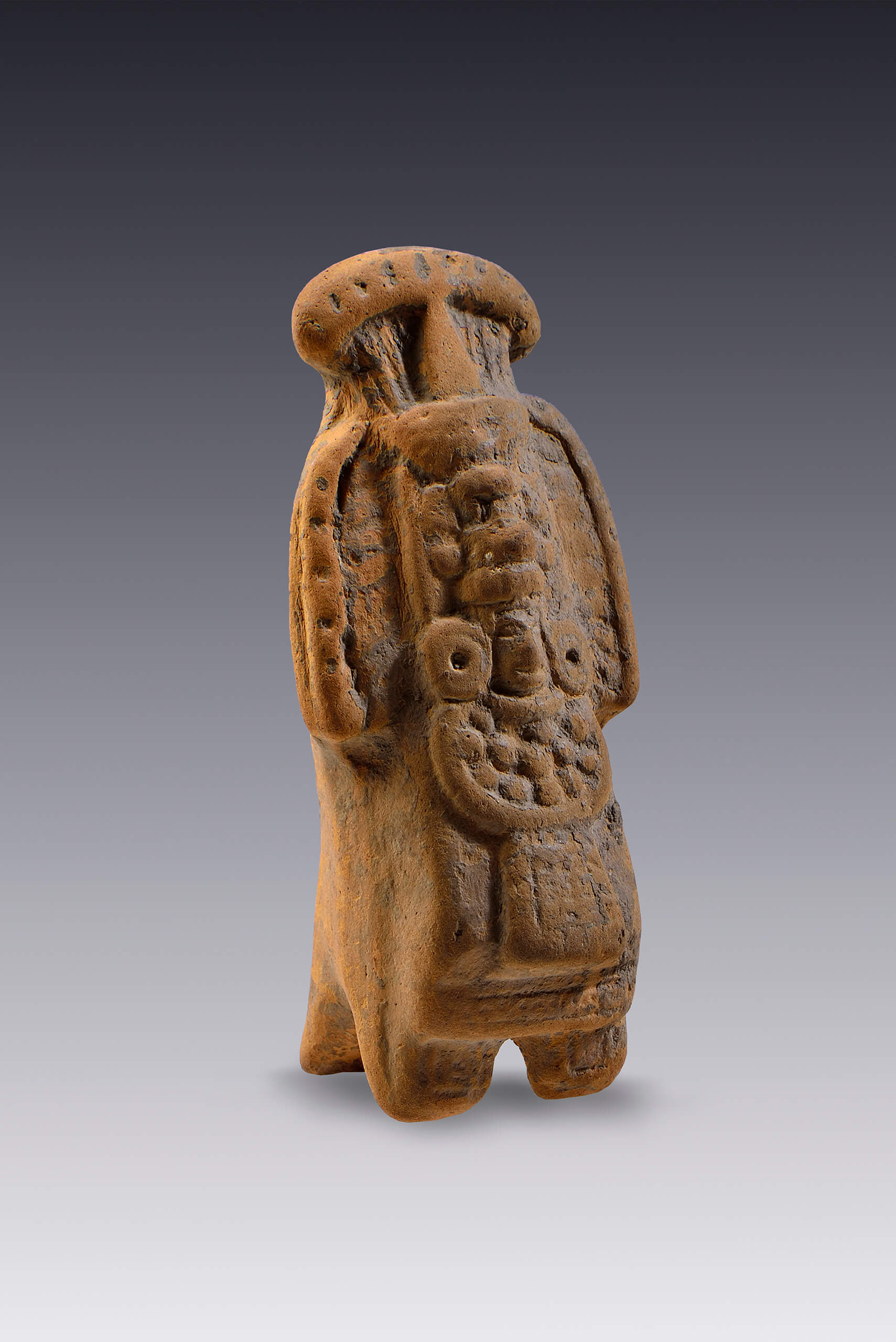 Silbato-efigie de un dignatario maya | El México antiguo. Salas de Arte Prehispánico | Museo Amparo, Puebla