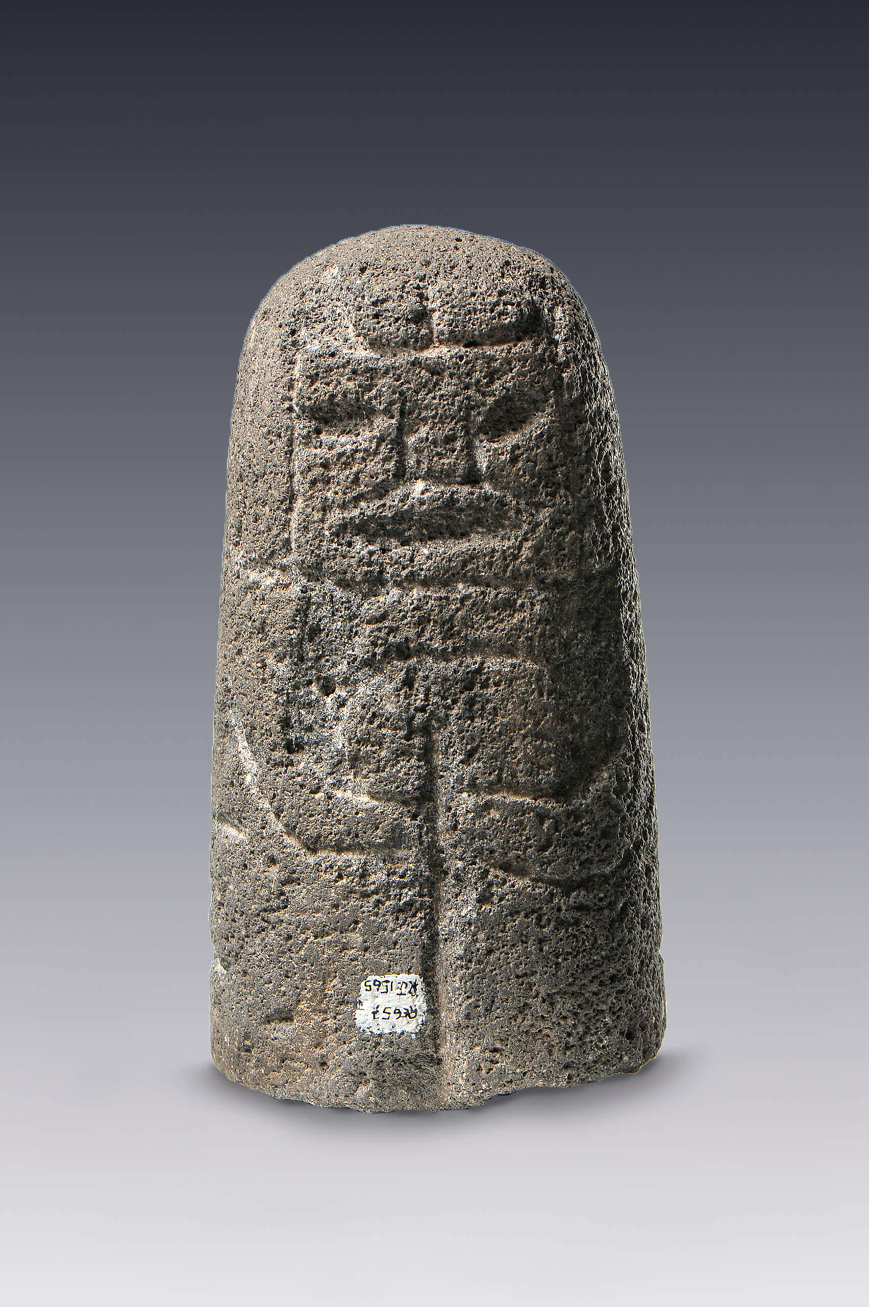 Escultura cilíndrica de Xochiquetzal | El México antiguo. Salas de Arte Prehispánico | Museo Amparo, Puebla
