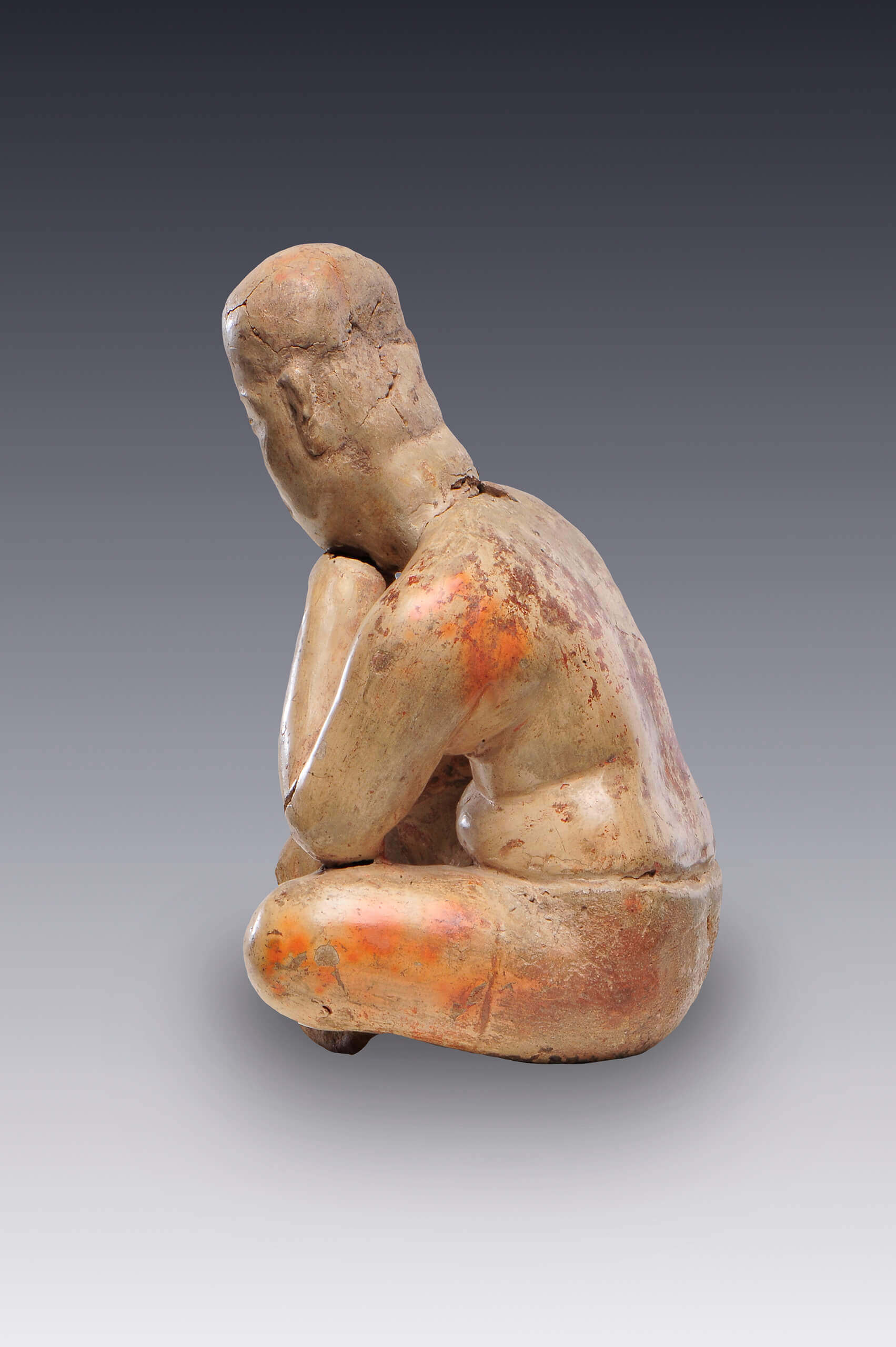 Hombre en actitud reflexiva | El amanecer de las formas | Museo Amparo, Puebla