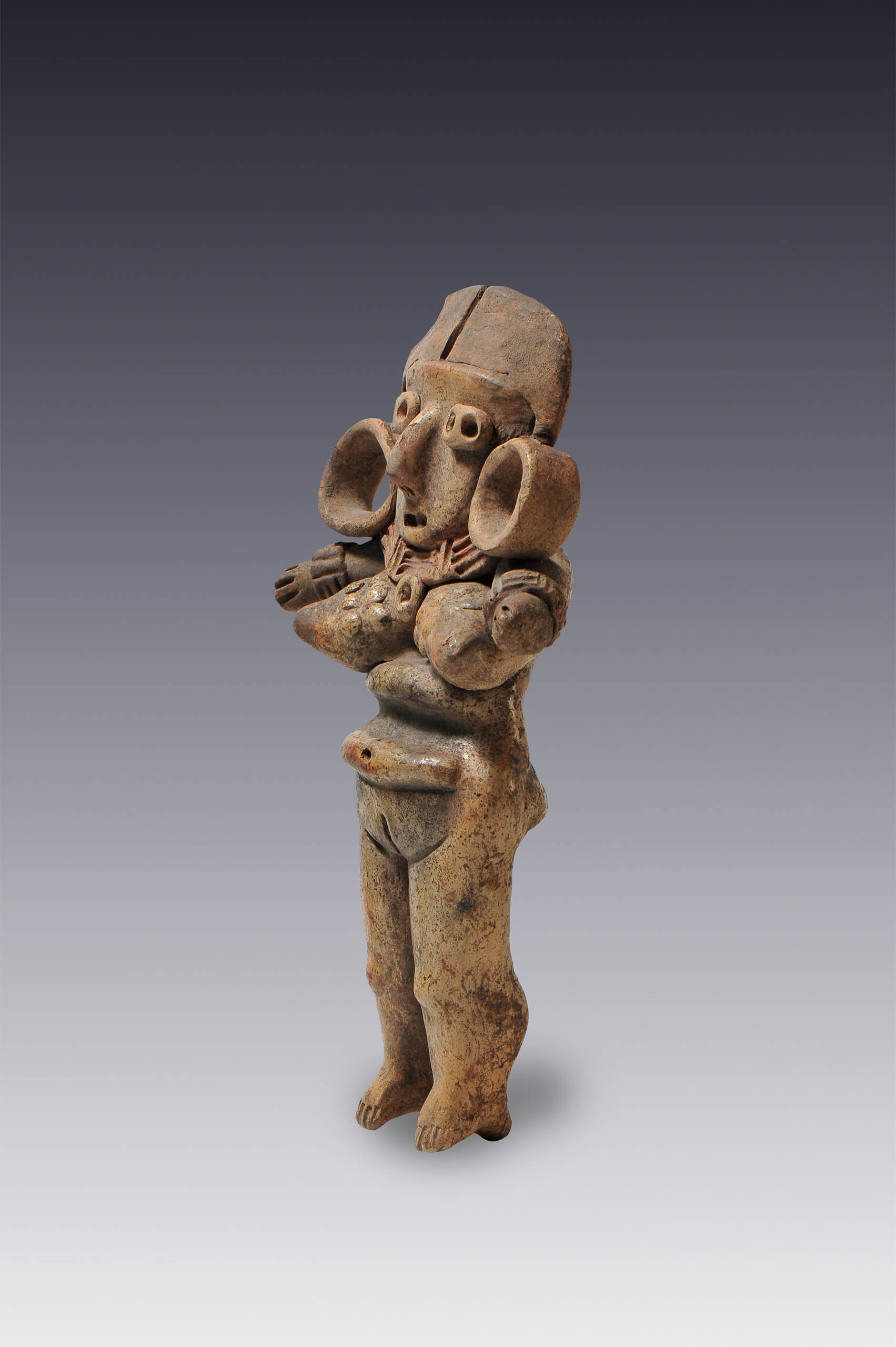 Desnudo femenino con senos escarificados | El México antiguo. Salas de Arte Prehispánico | Museo Amparo, Puebla
