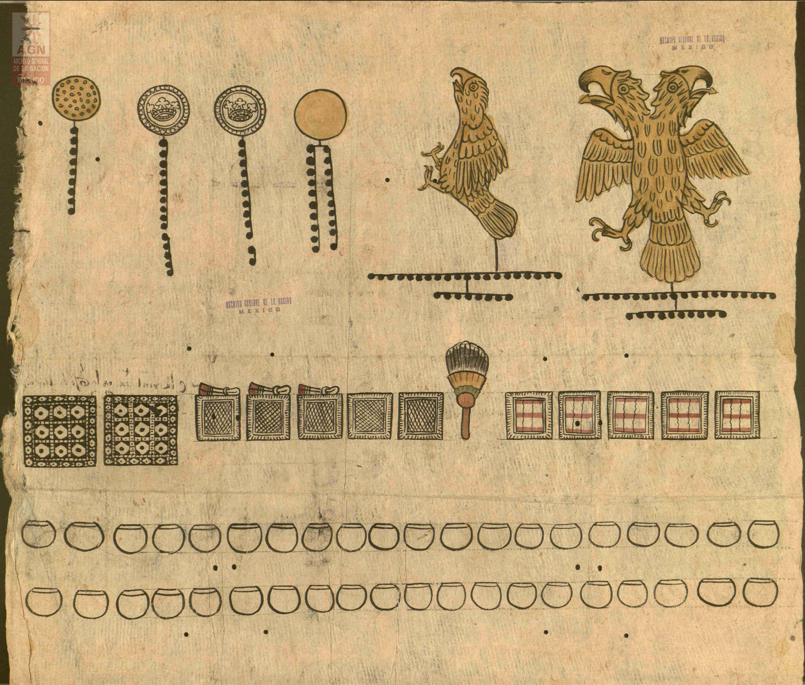 Joyas de Martín Océlotl, probablemente Tlatelolco | In Tlilli in Tlapalli. Imágenes de la nueva tierra: identidad indígena después de la conquista | Museo Amparo, Puebla