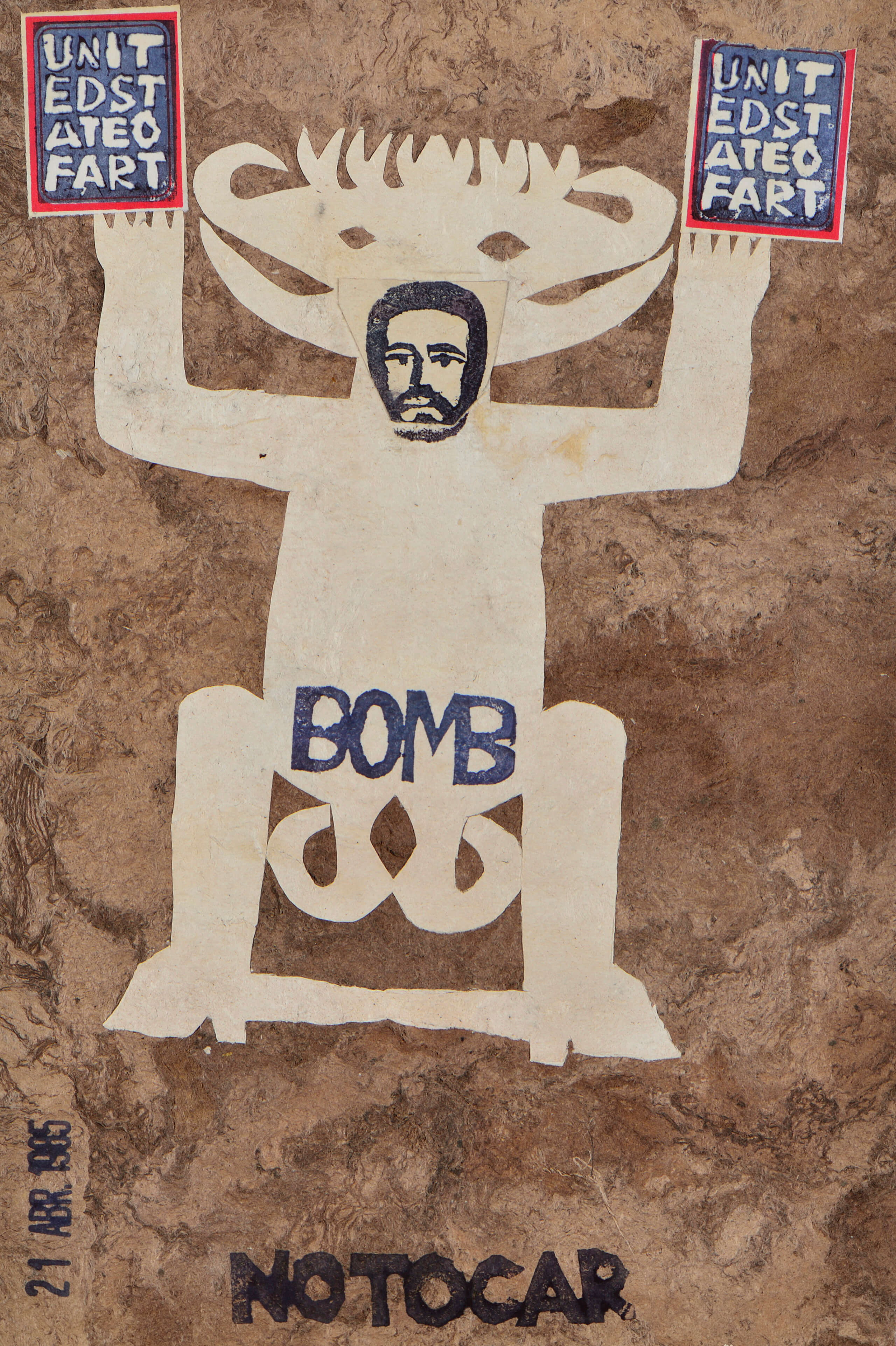 No tocar, Unitedstateofart (bomba) | Marcos Kurtycz. Contra el estado de guerra, un arte de acción total | Museo Amparo, Puebla