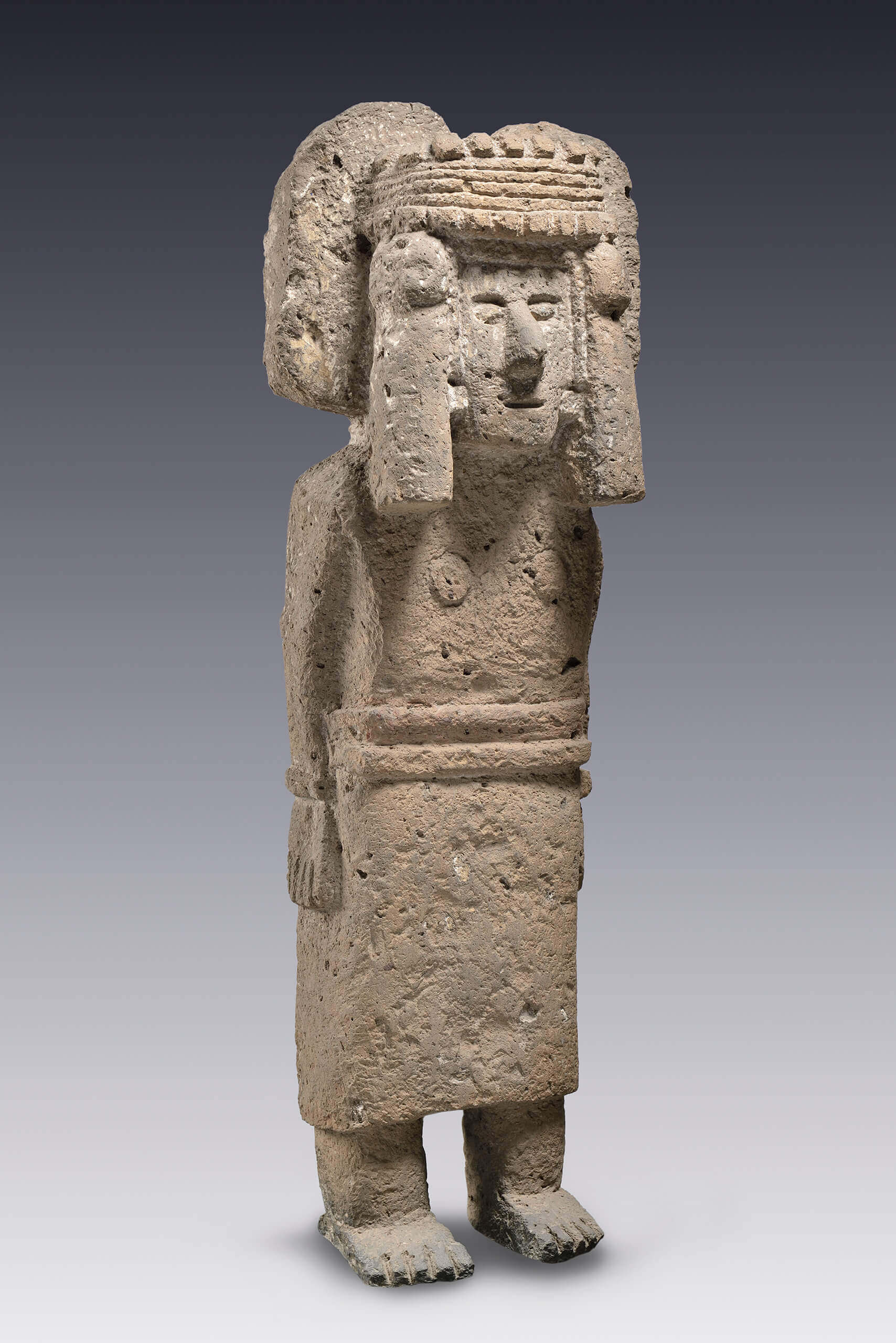 Escultura de Chicomecóatl | El México antiguo. Salas de Arte Prehispánico | Museo Amparo, Puebla