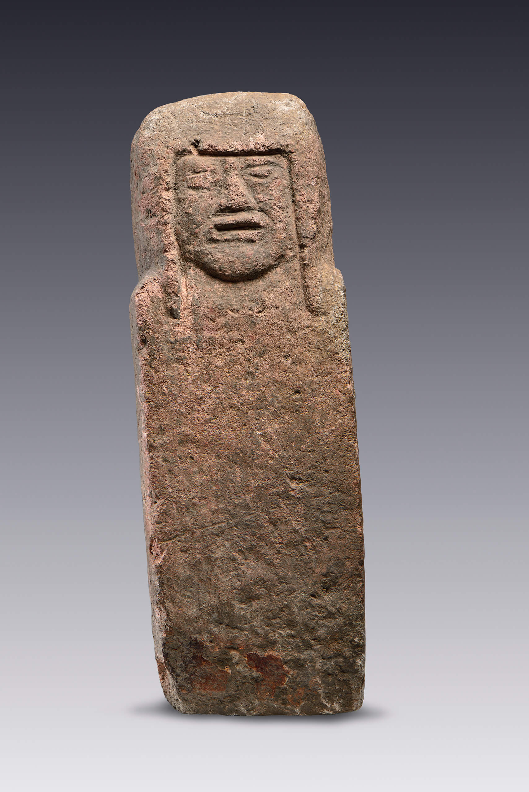 Escultura antropomorfa (cabeza) | El México antiguo. Salas de Arte Prehispánico | Museo Amparo, Puebla