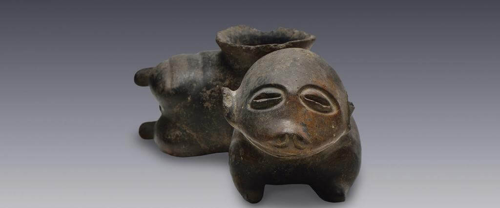 Vasija zoomorfa El México antiguo. Salas de Arte Prehispánico Museo