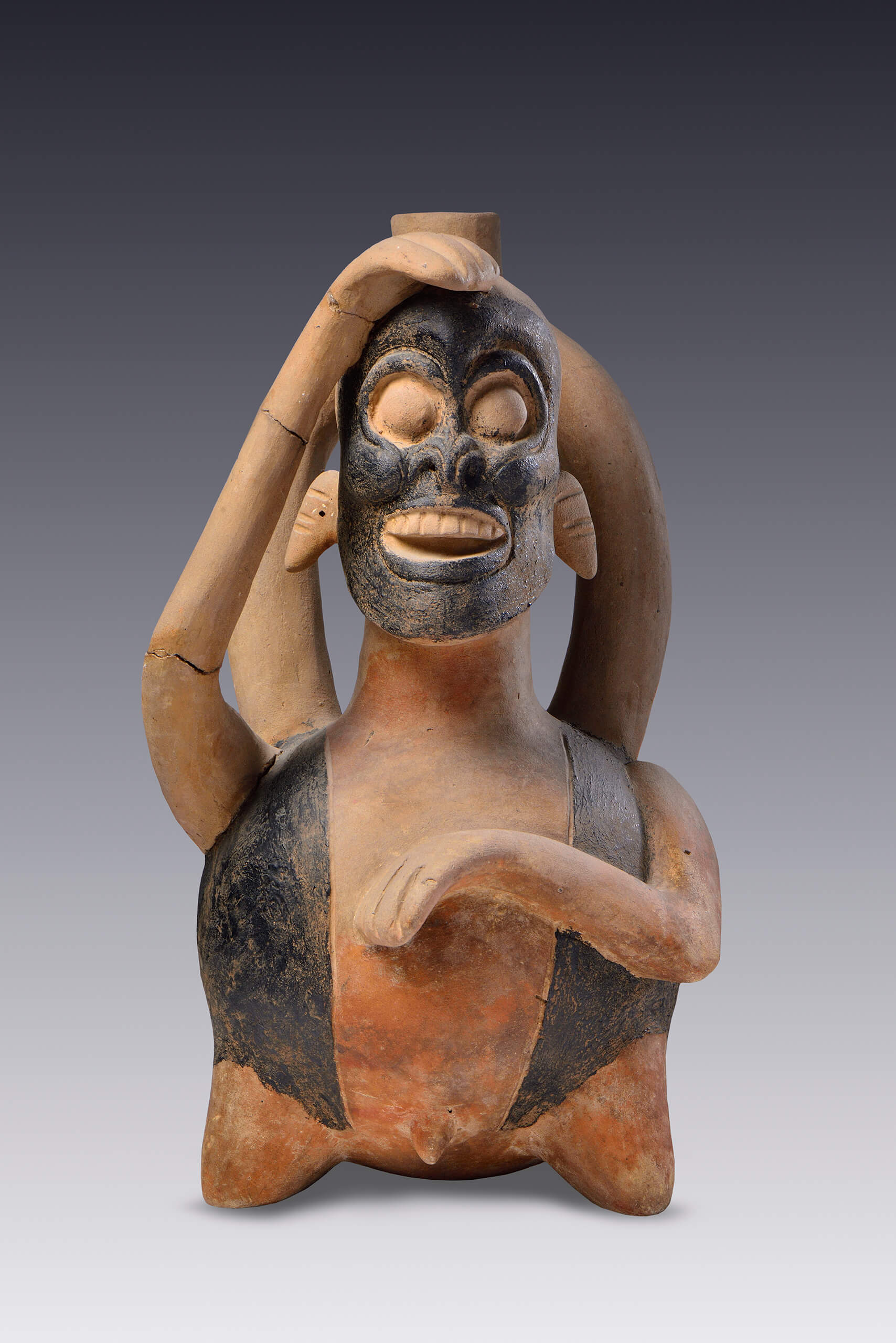 Mono cubierto por chapopote | El México antiguo. Salas de Arte Prehispánico | Museo Amparo, Puebla