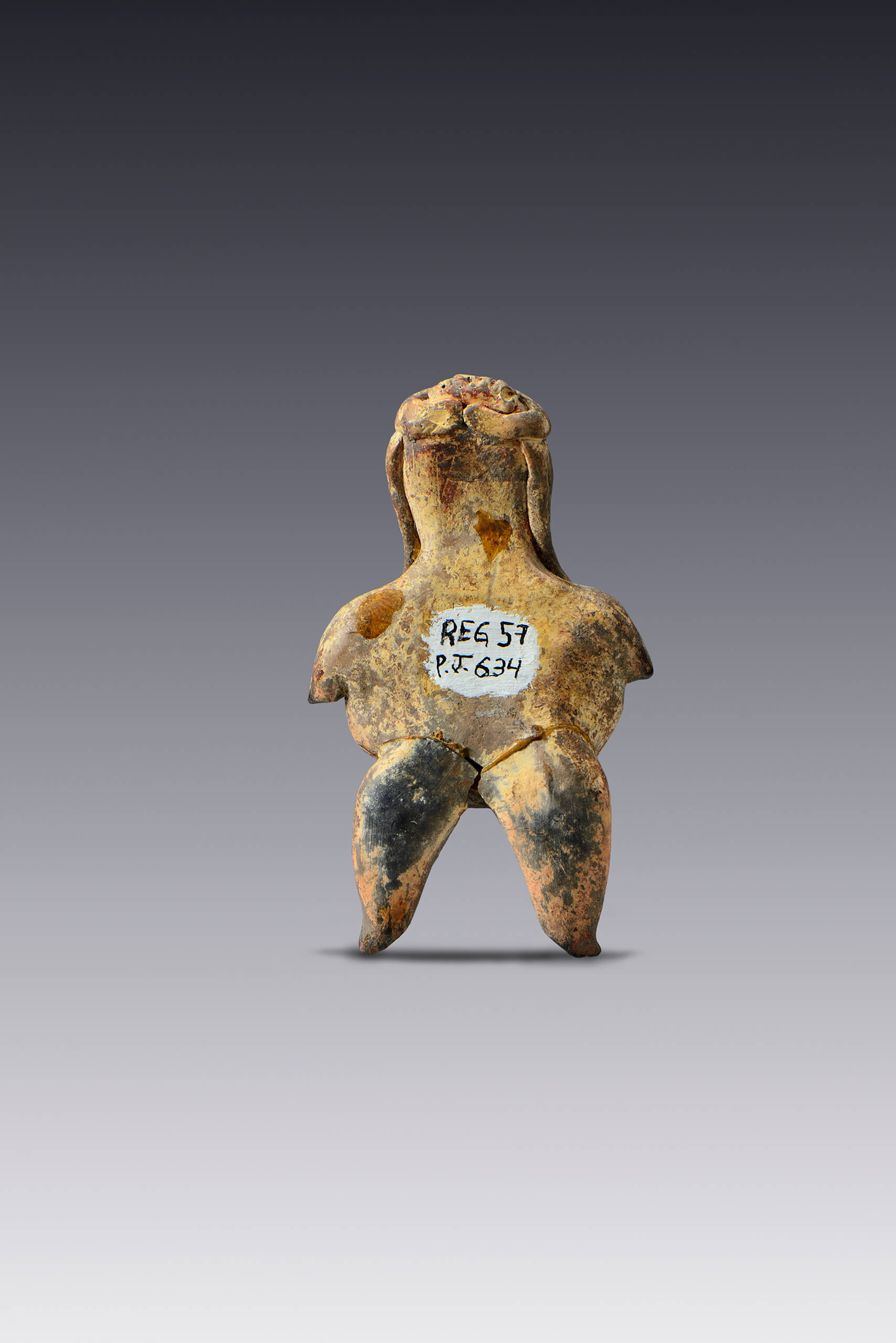 Figurilla de mujer con cuerpo abultado | El México antiguo. Salas de Arte Prehispánico | Museo Amparo, Puebla