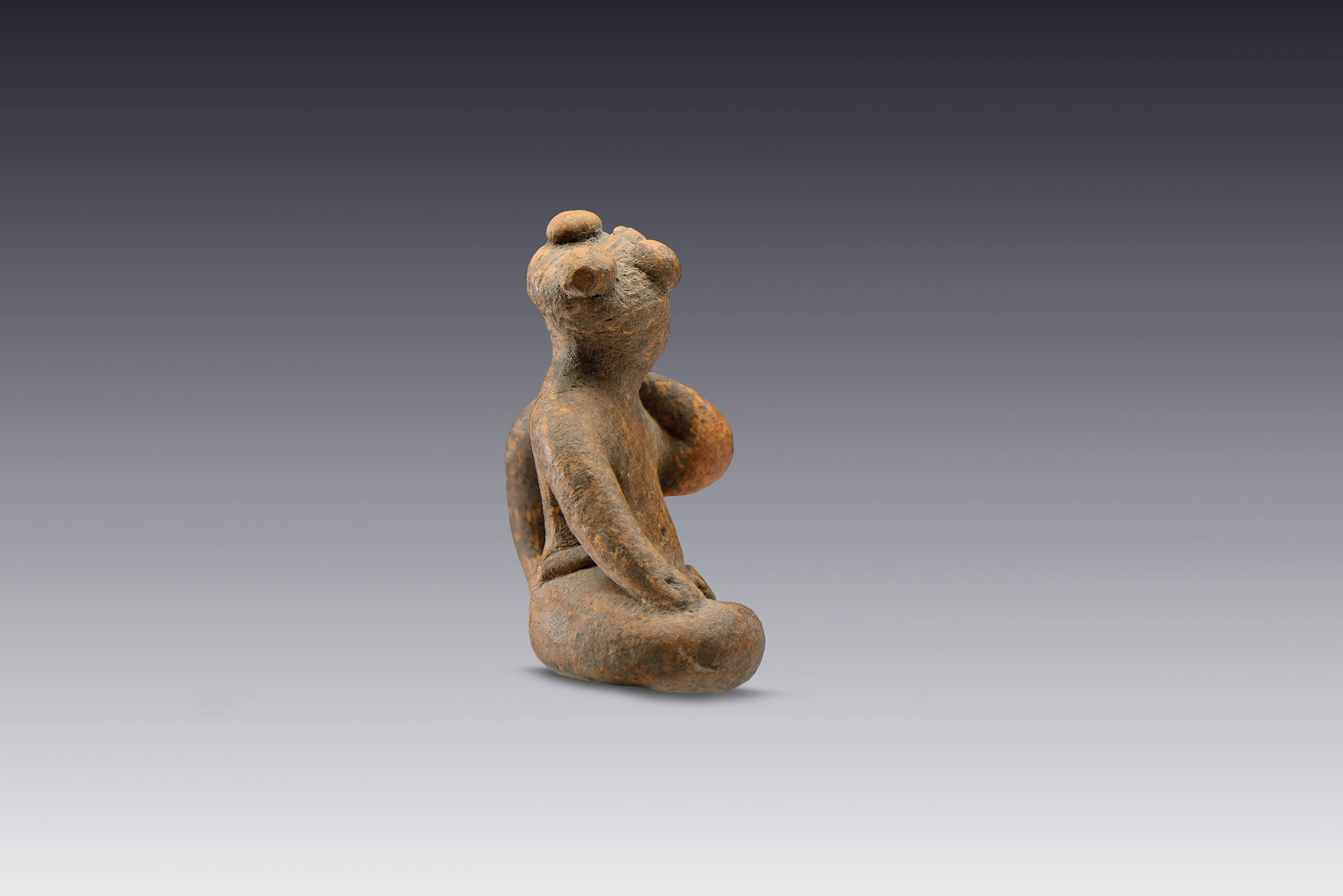Personaje contorsionista | El México antiguo. Salas de Arte Prehispánico | Museo Amparo, Puebla
