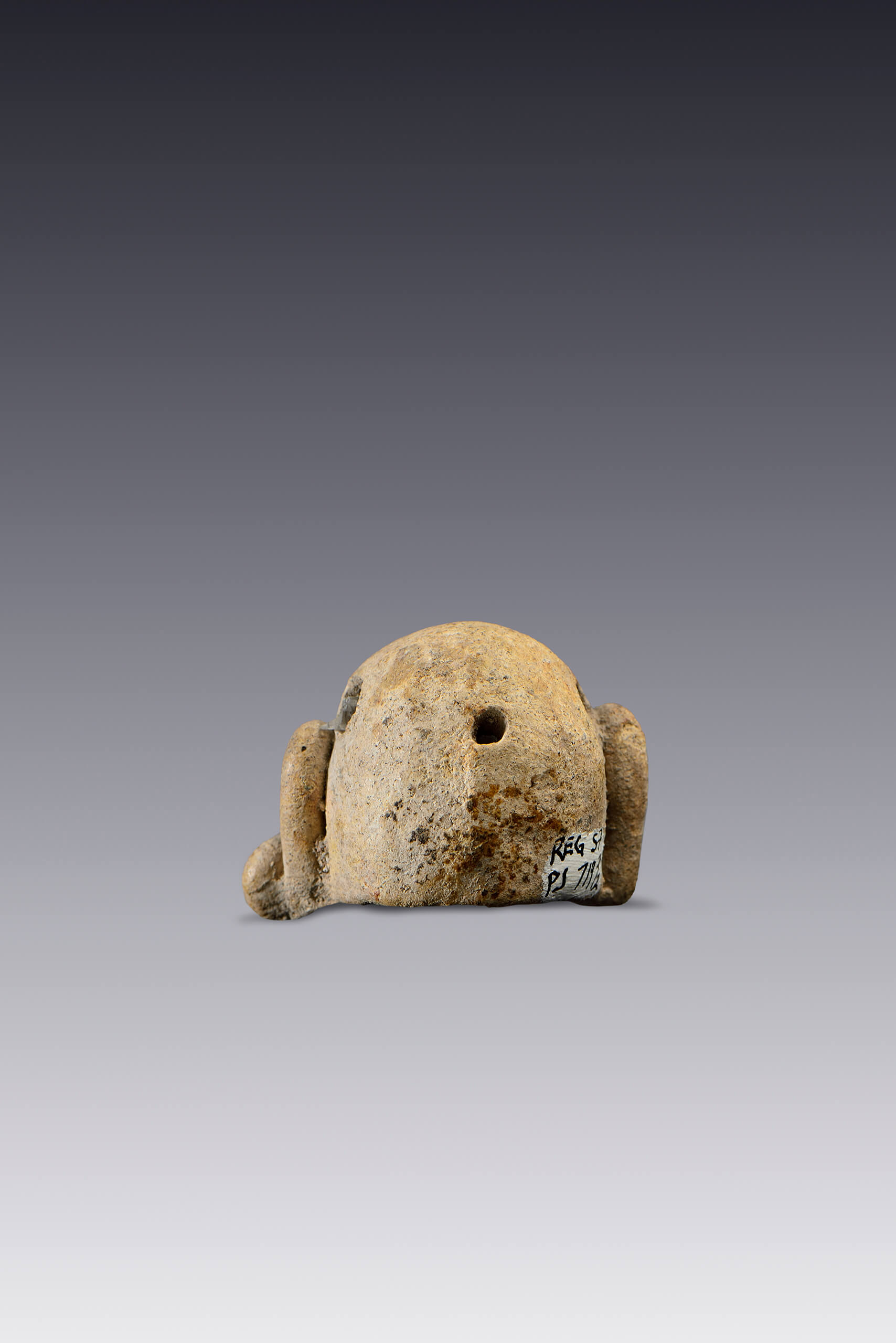 Cabezas de personajes con grandes orejeras | El México antiguo. Salas de Arte Prehispánico | Museo Amparo, Puebla