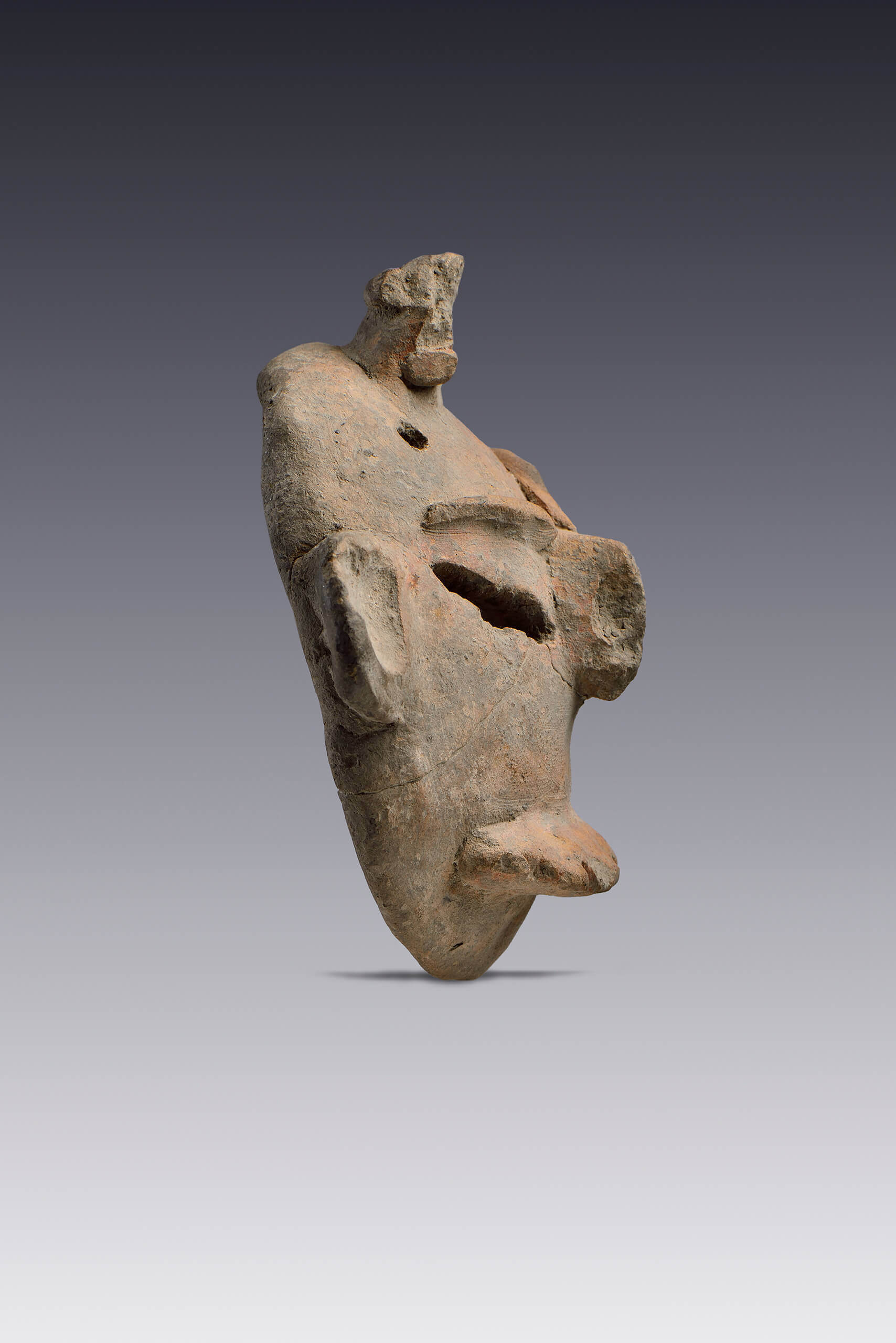 Máscara con elementos simbólicos | El México antiguo. Salas de Arte Prehispánico | Museo Amparo, Puebla