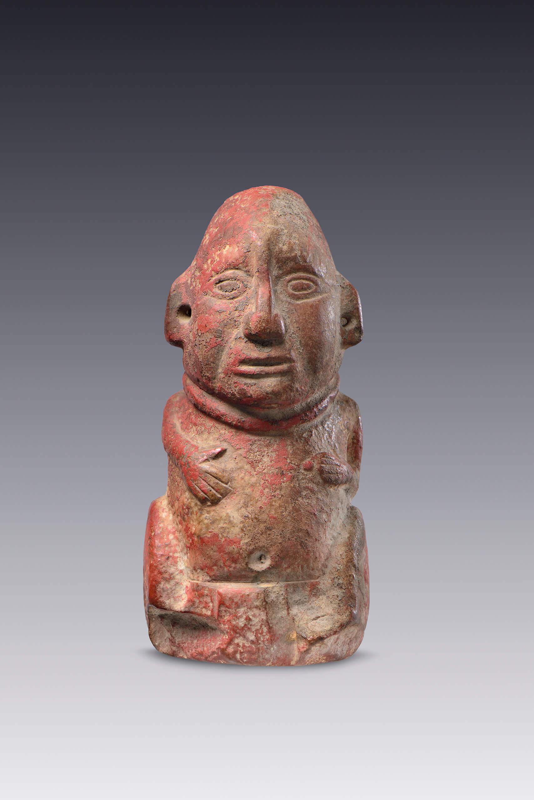 Enano sentado | El México antiguo. Salas de Arte Prehispánico | Museo Amparo, Puebla