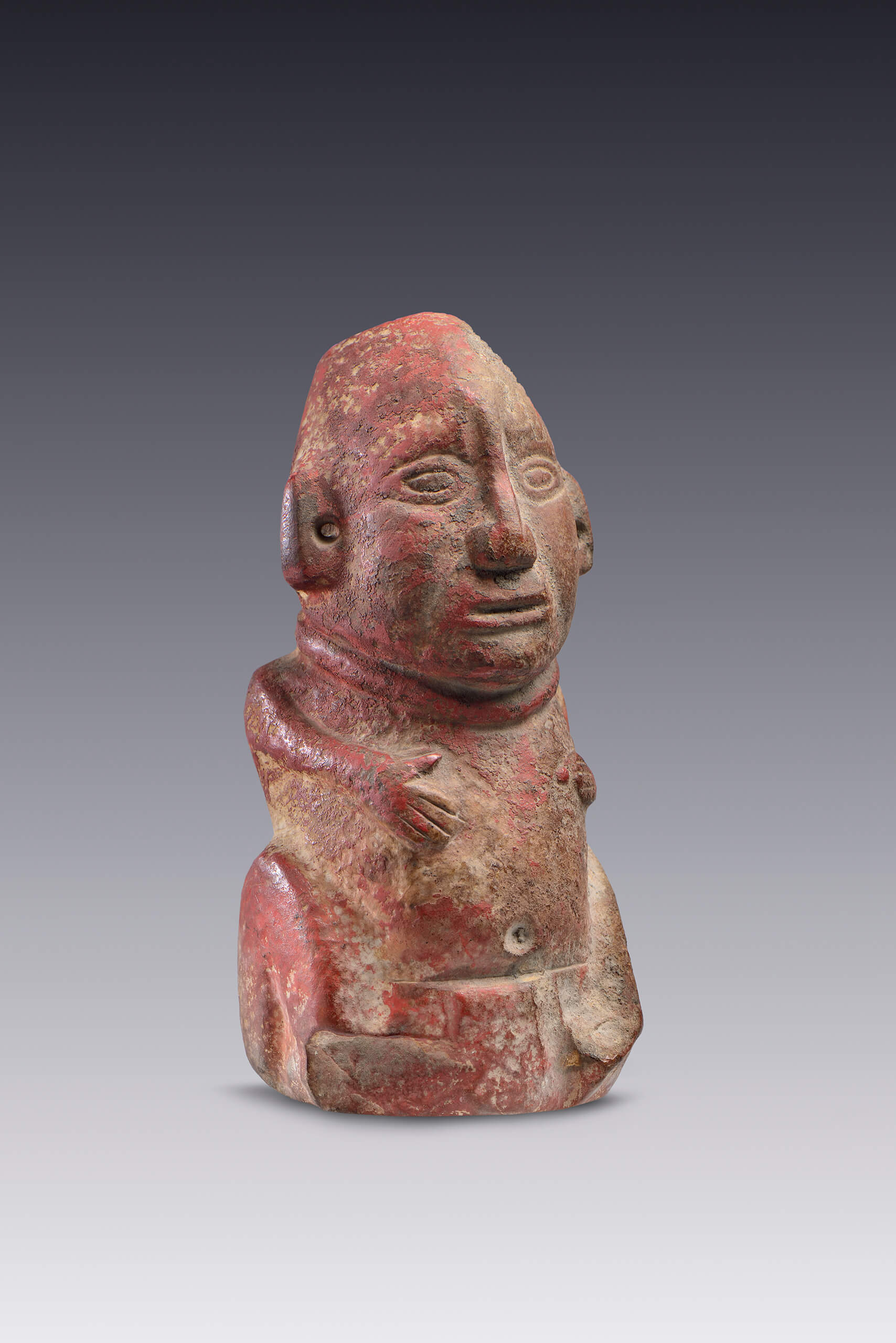 Enano sentado | El México antiguo. Salas de Arte Prehispánico | Museo Amparo, Puebla