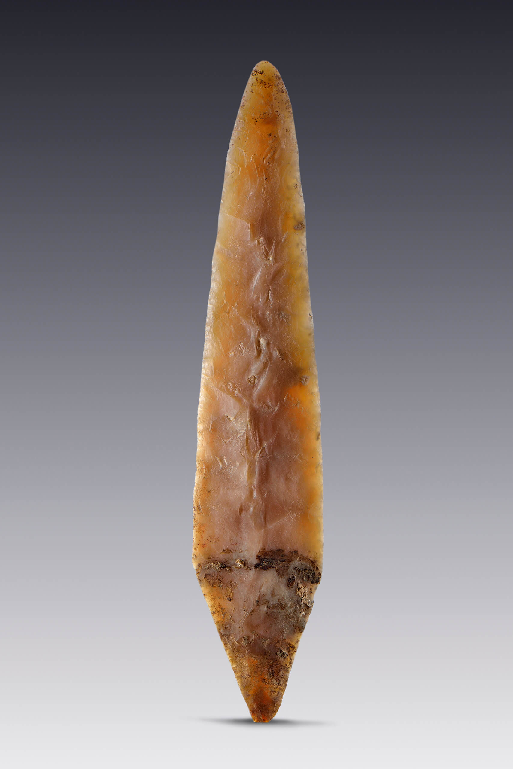 Cuchillo de pedernal | El México antiguo. Salas de Arte Prehispánico | Museo Amparo, Puebla