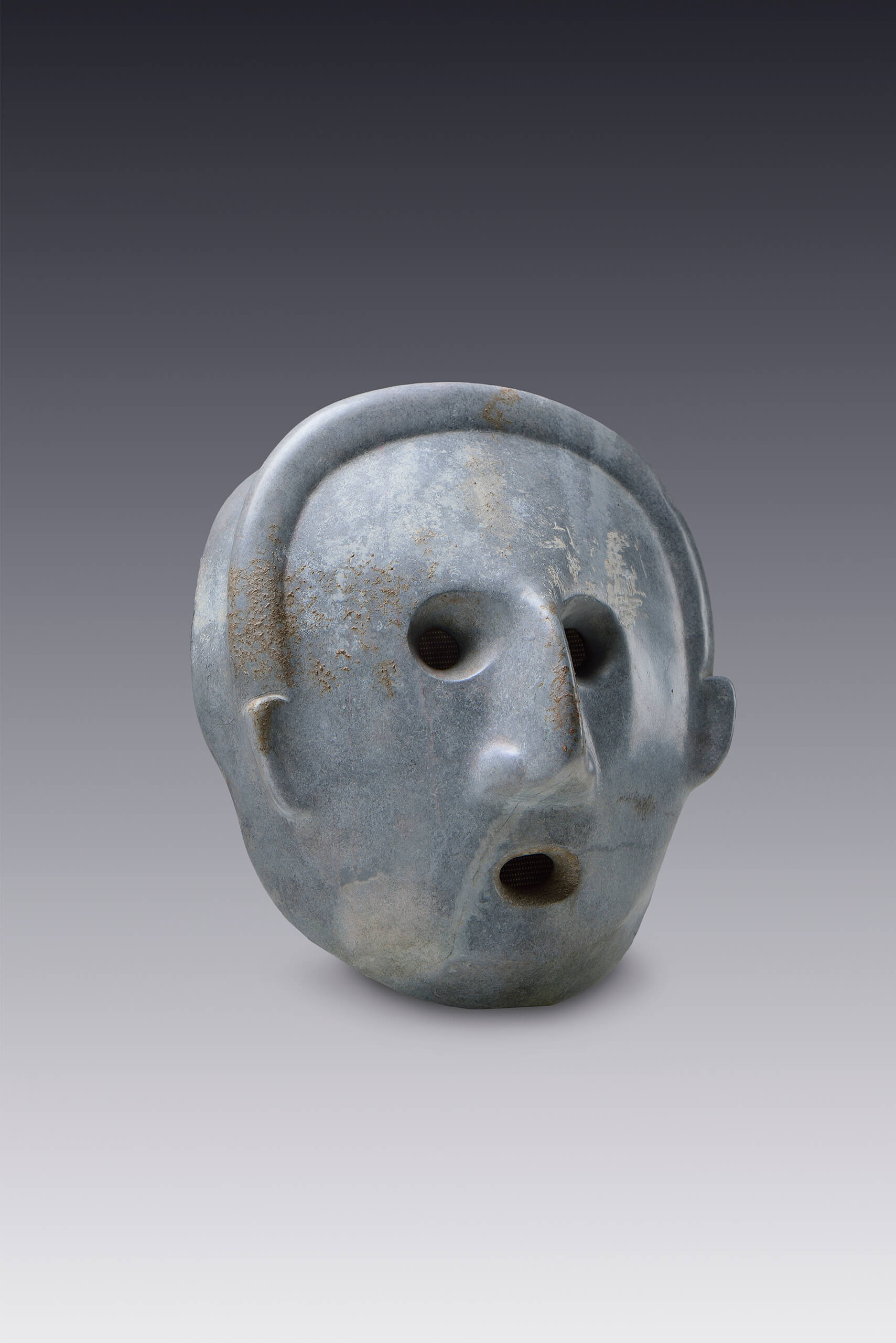 Máscara con ojos y boca circulares | El México antiguo. Salas de Arte Prehispánico | Museo Amparo, Puebla
