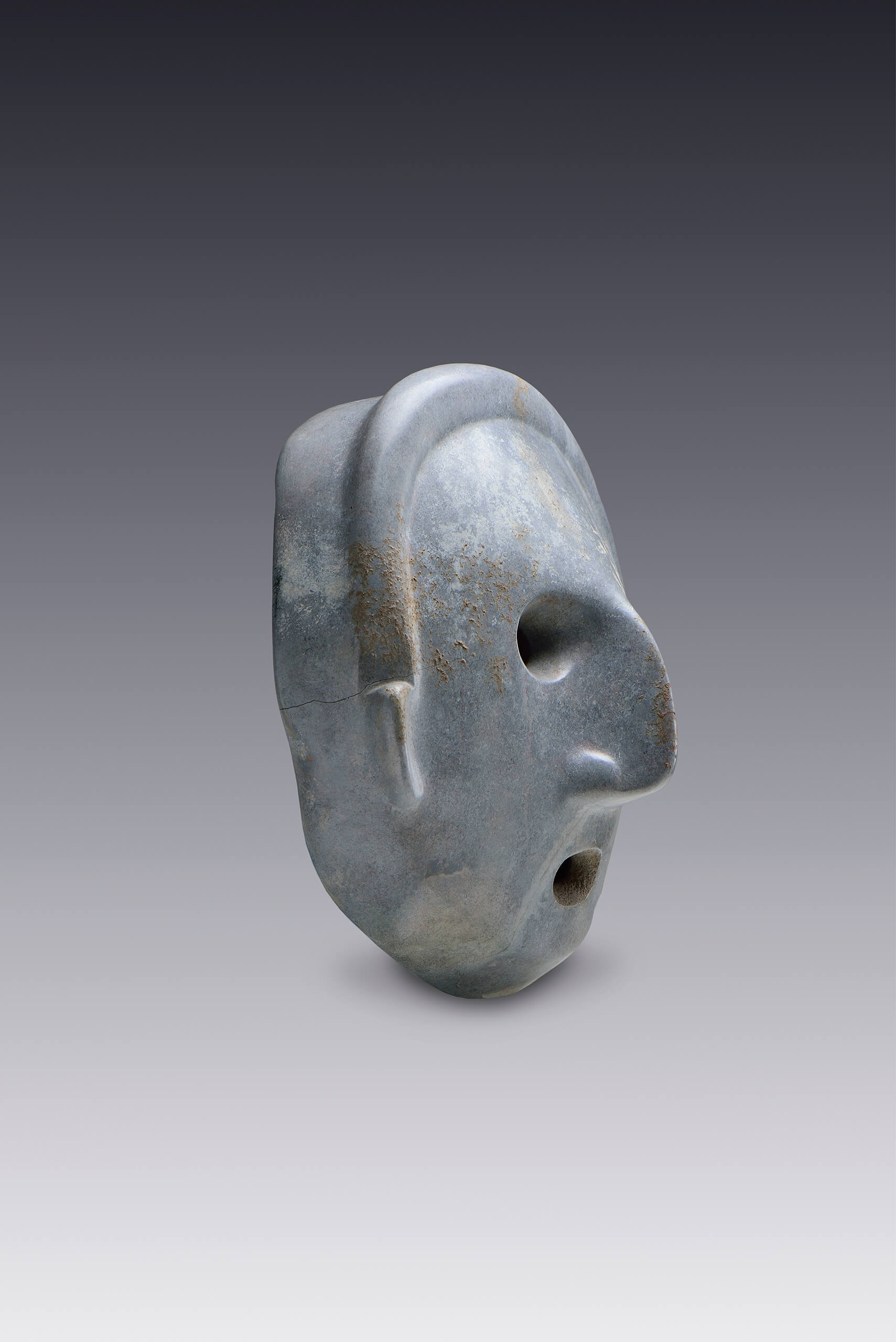 Máscara con ojos y boca circulares | El México antiguo. Salas de Arte Prehispánico | Museo Amparo, Puebla