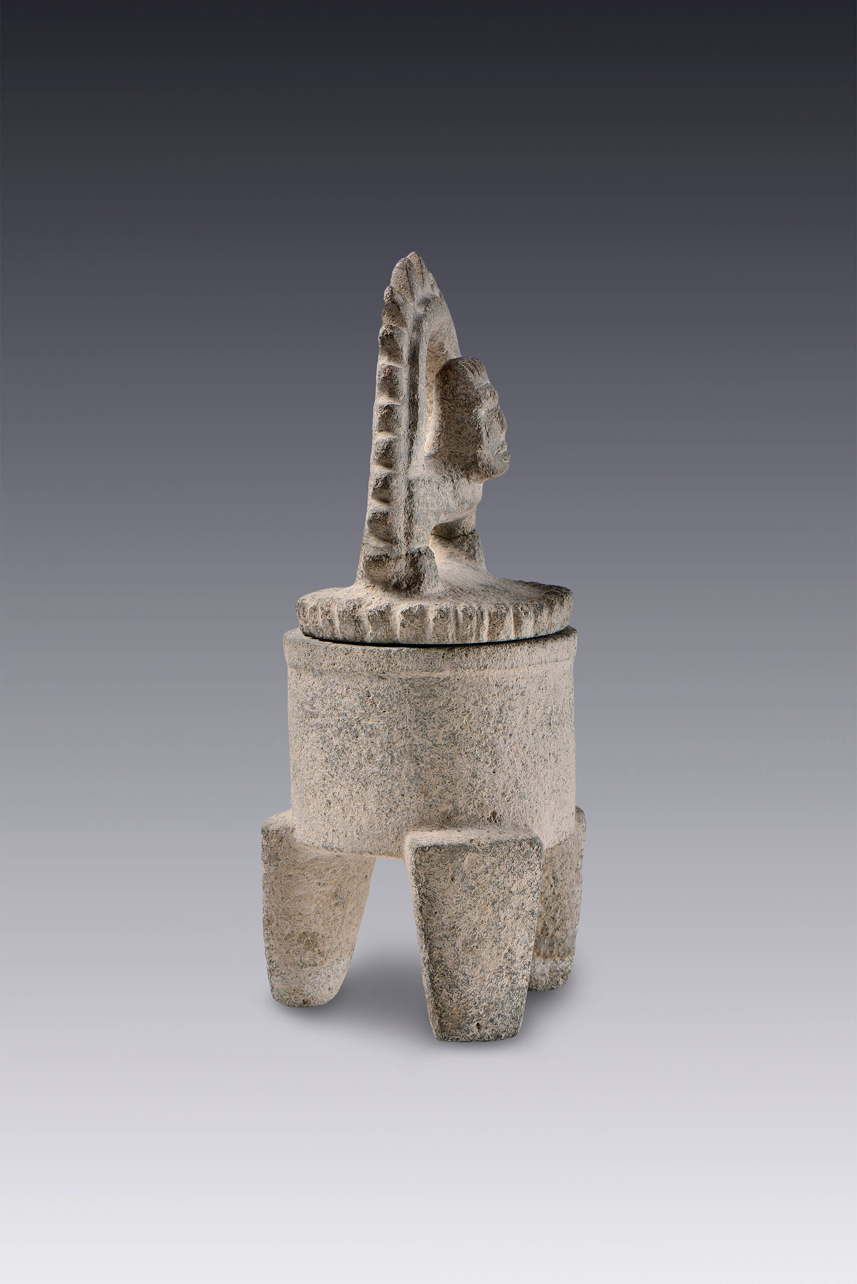 Recipiente trípode con tapadera | El México antiguo. Salas de Arte Prehispánico | Museo Amparo, Puebla