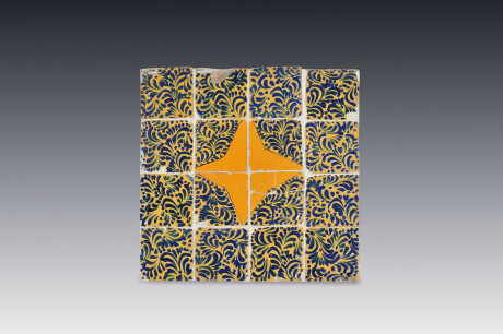Panel de azulejos con motivo de estrella