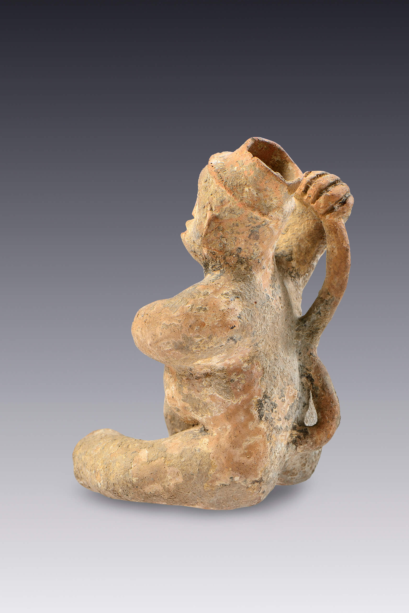 Mono con rasgos humanos | El México antiguo. Salas de Arte Prehispánico | Museo Amparo, Puebla