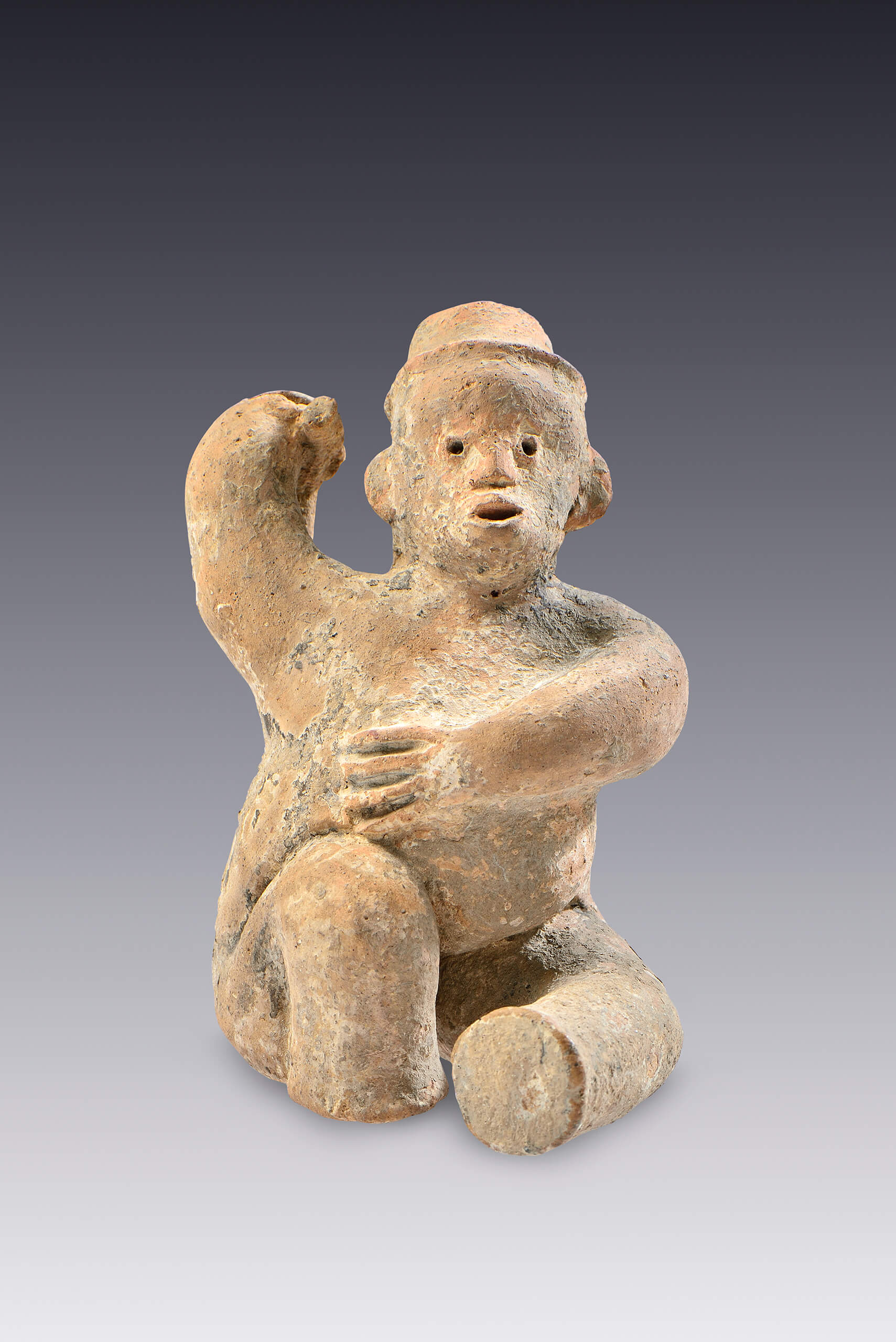 Mono con rasgos humanos | El México antiguo. Salas de Arte Prehispánico | Museo Amparo, Puebla